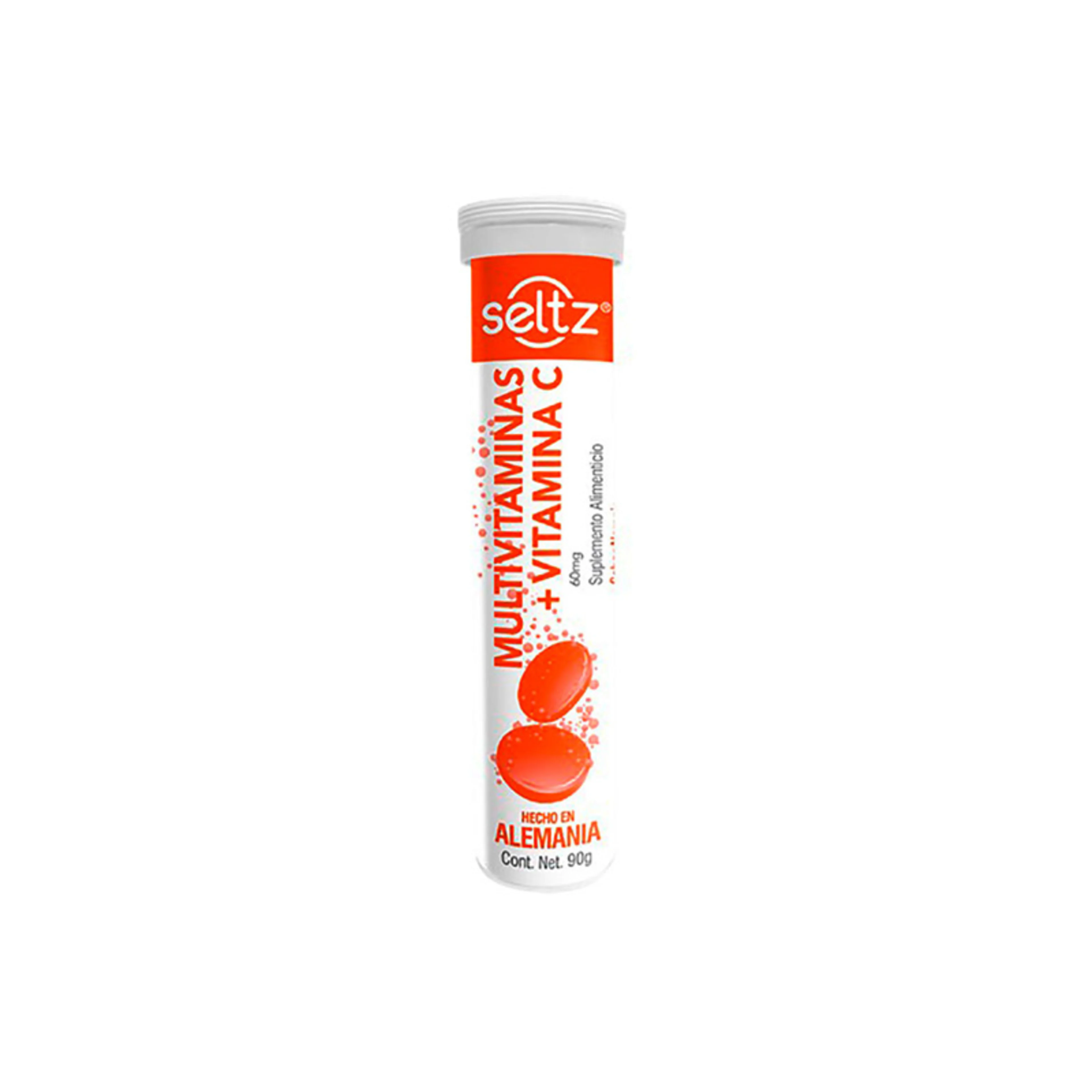 Seltz Multivitaminas + Vitamina C con 90 g de Tabletas Efervescentes