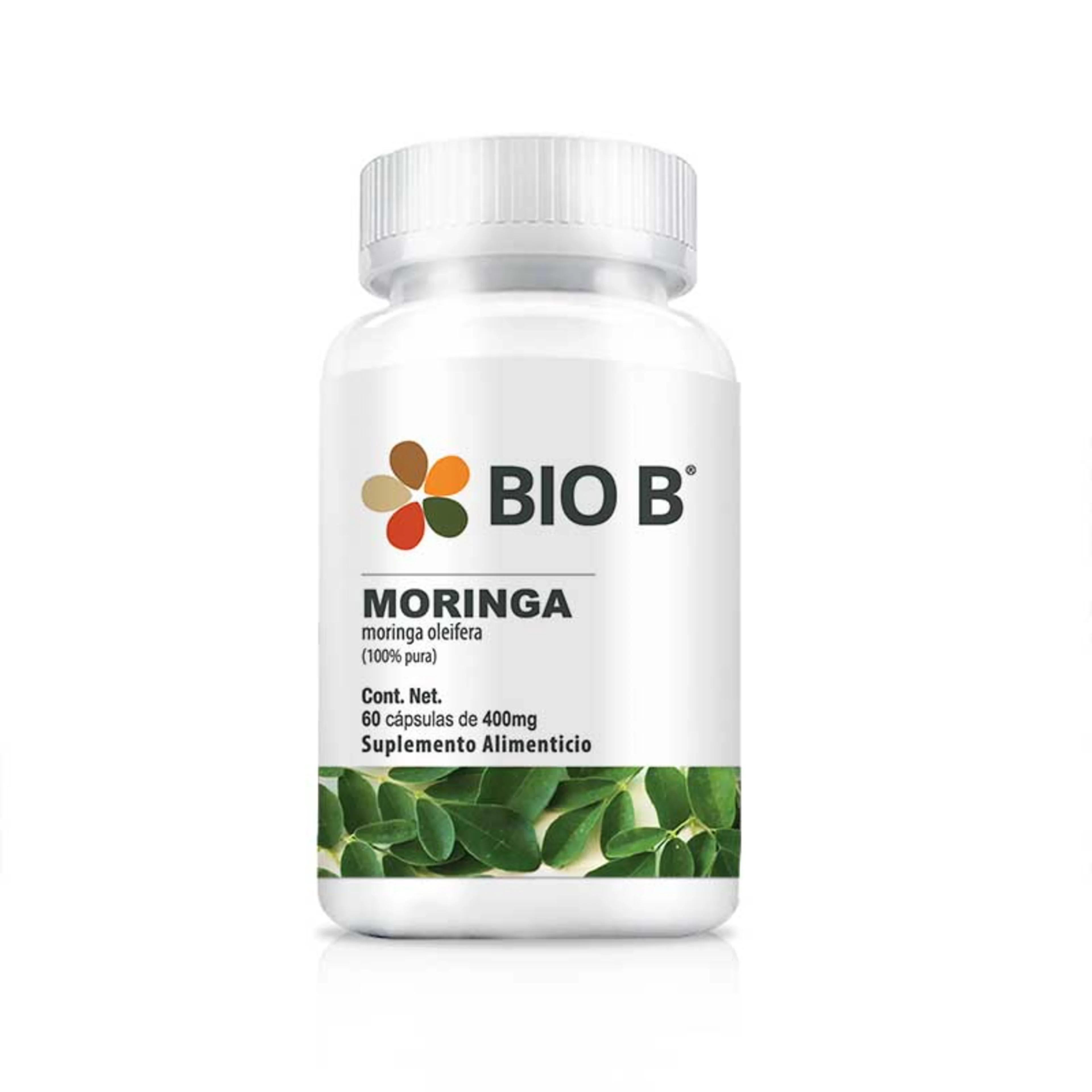 Bio b moringa 100% pura 60 cápsulas frasco