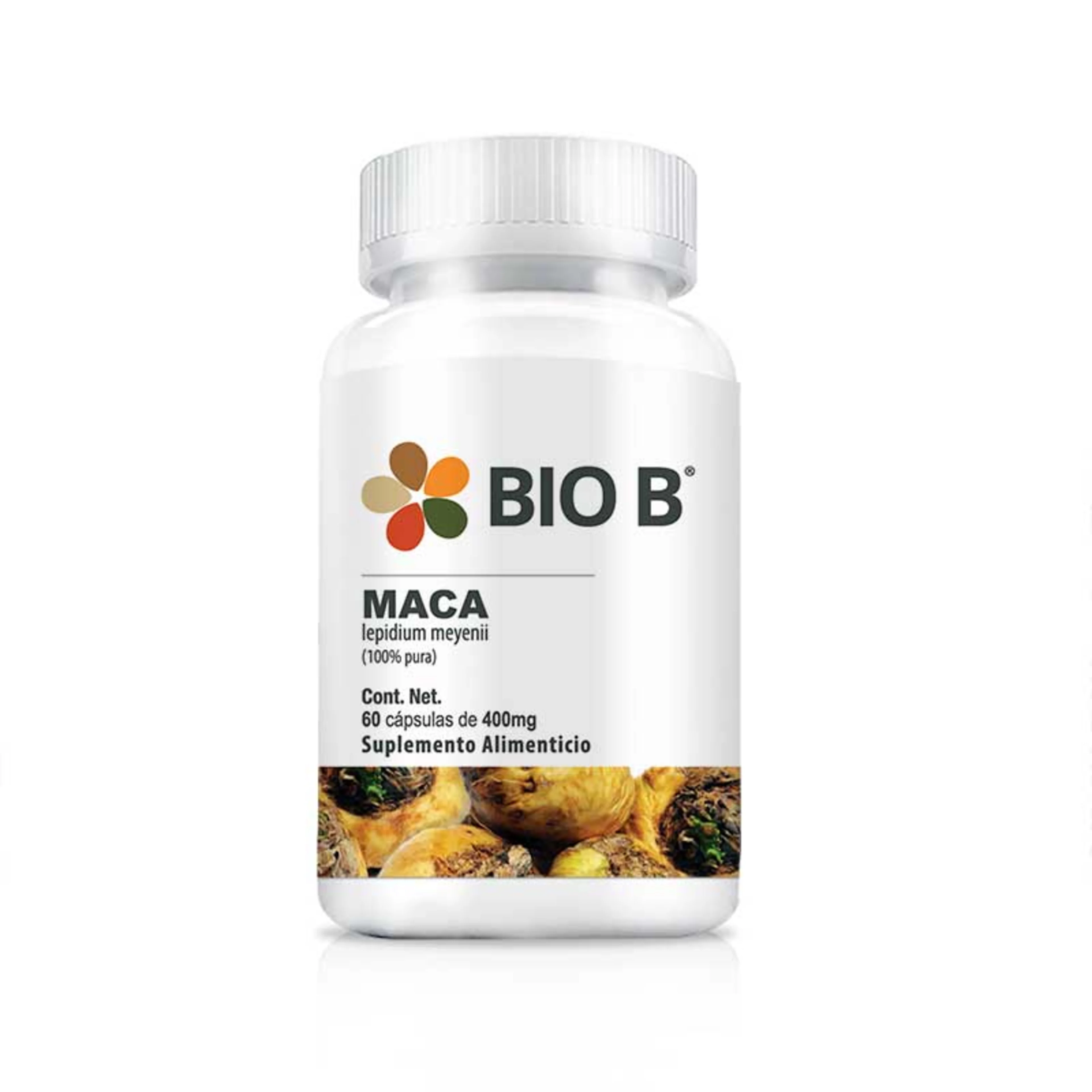 Bio b maca 100% pura 60 cápsulas frasco