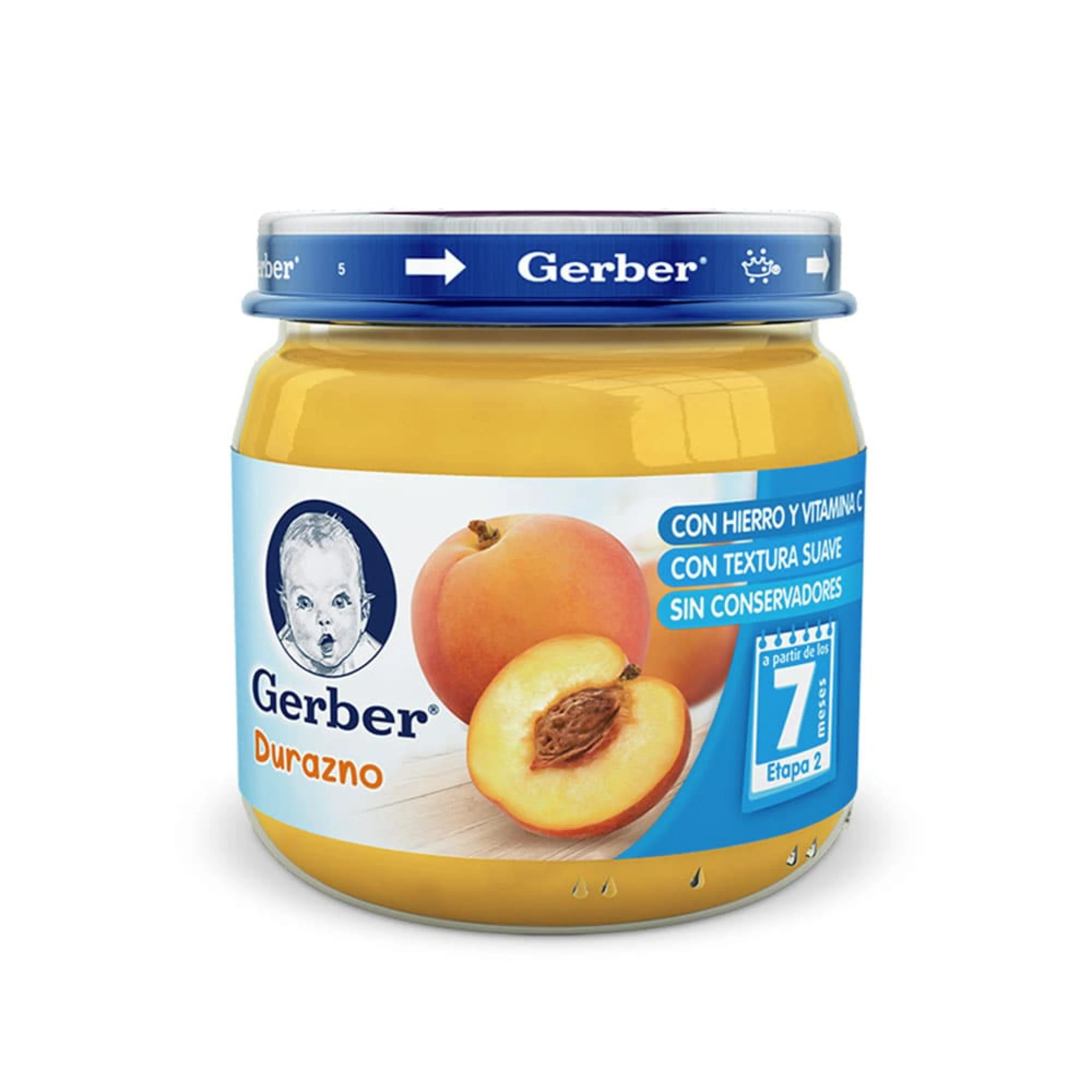 Gerber Etapa 2 Papilla Sabor Durazno Con 113 G