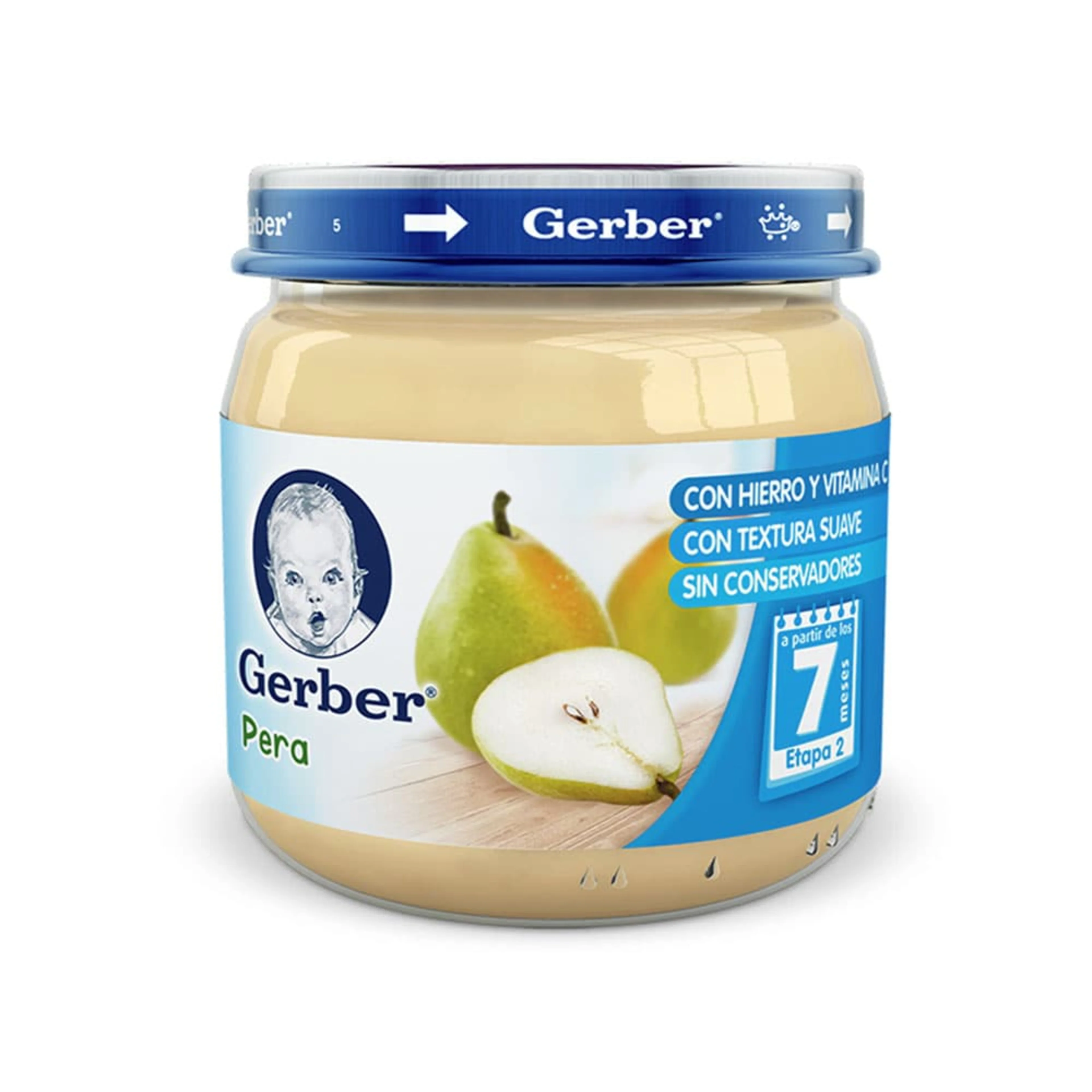Gerber Etapa 2 Papilla Sabor Pera Con 113 G