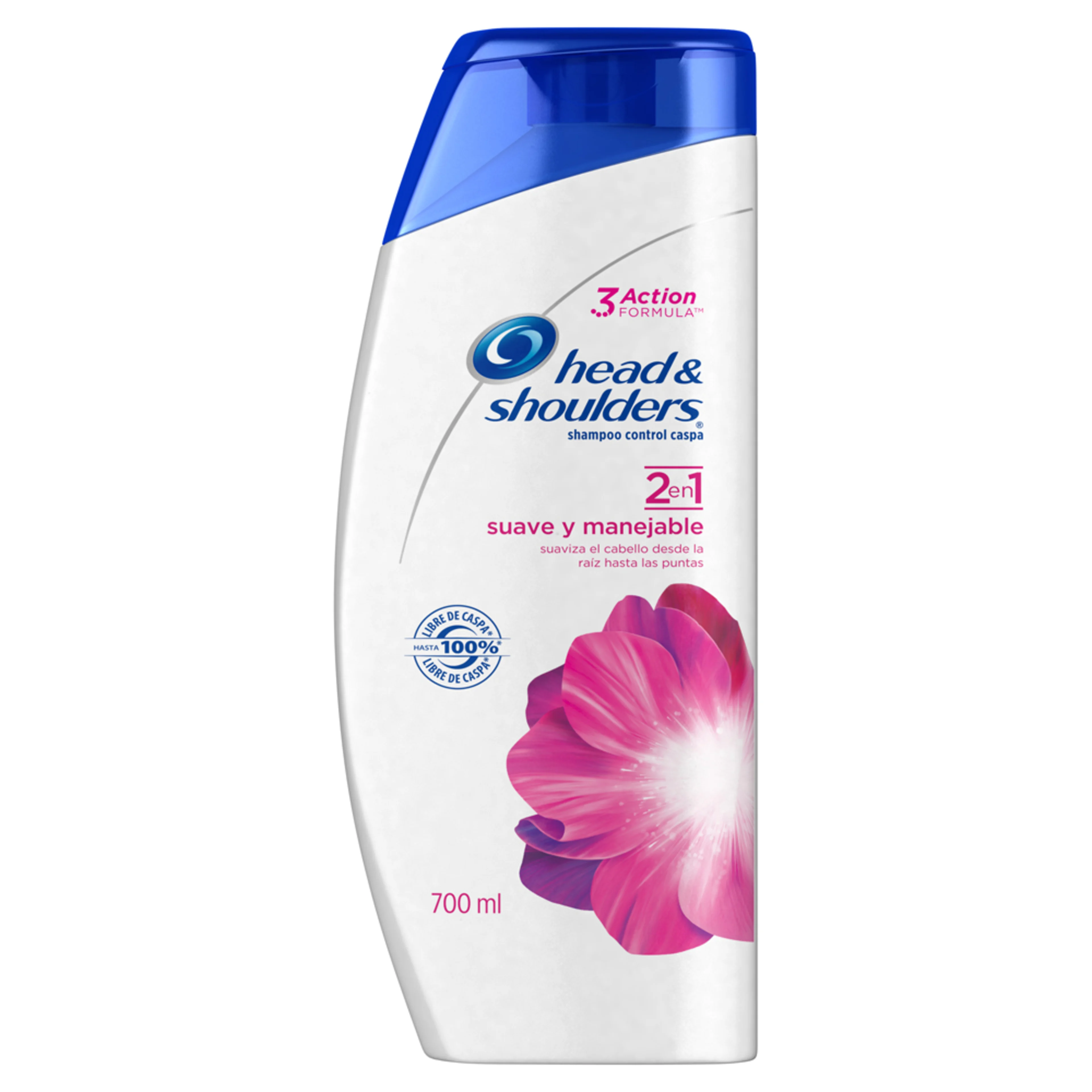 Shampoo 2 en 1 head &amp; shoulders suave y manejable control caspa 700 ml