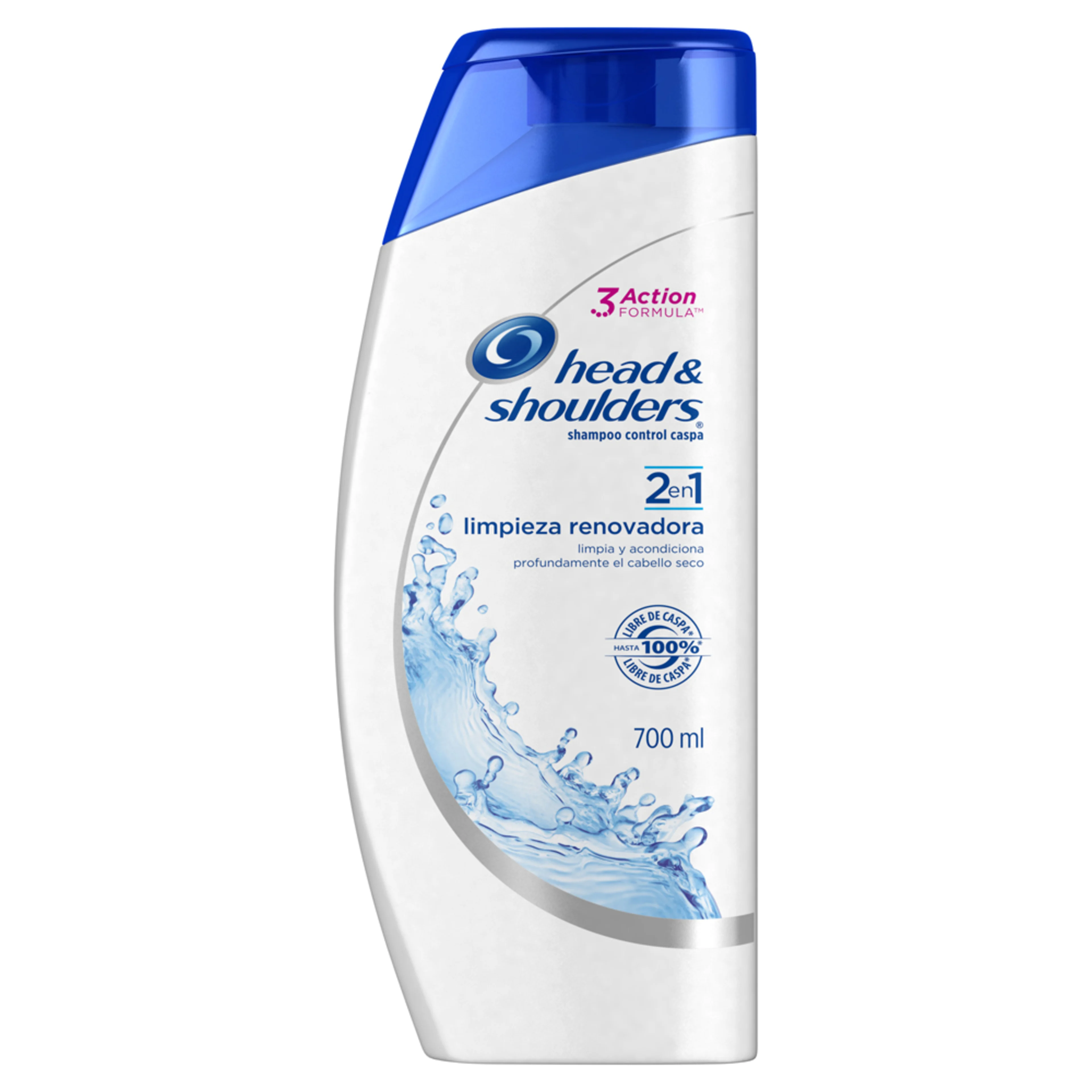 Shampoo 2 en 1 head &amp; shoulders limpieza renovadora control caspa 700 ml
