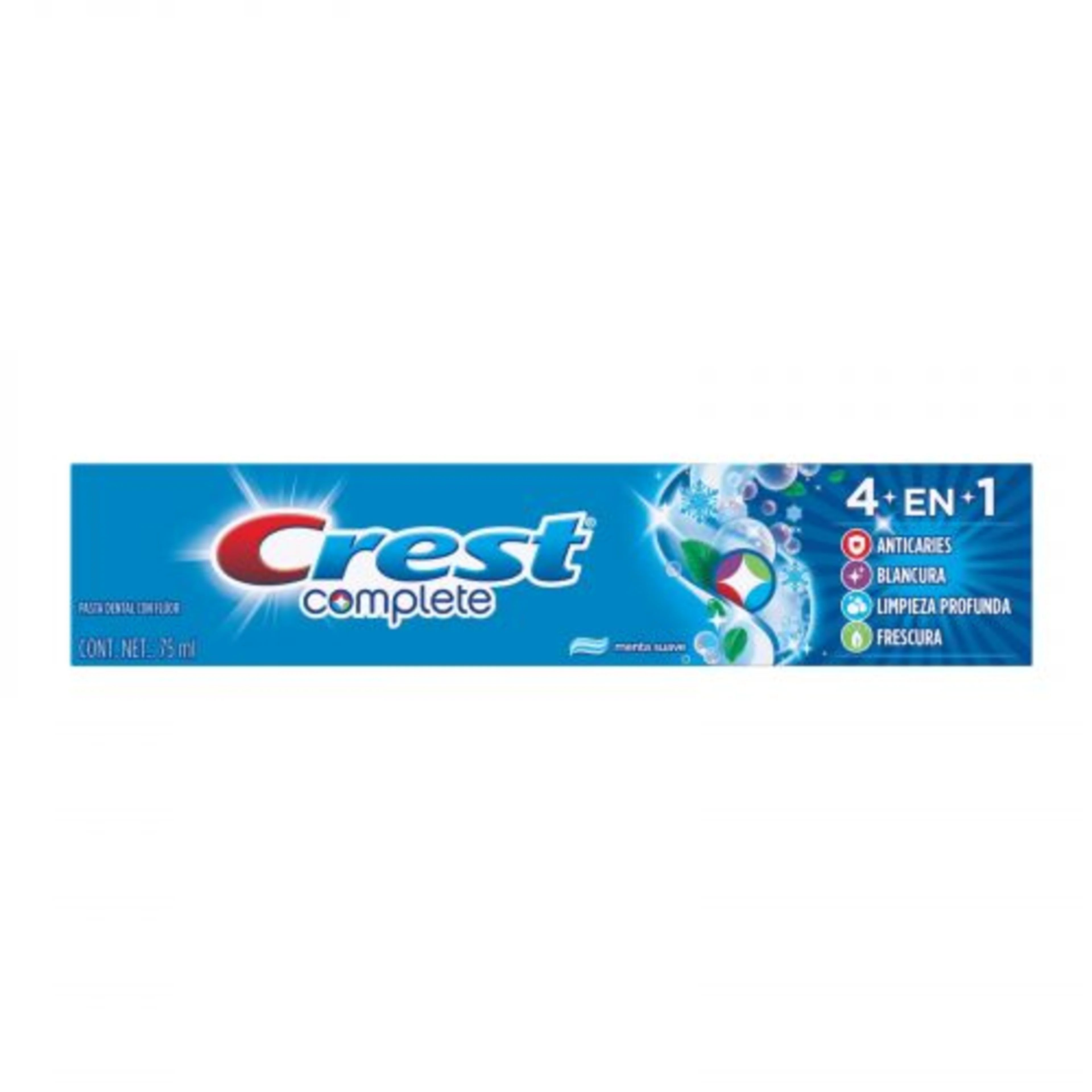 Pasta dental crest complete 4 en 1 con 75 ml