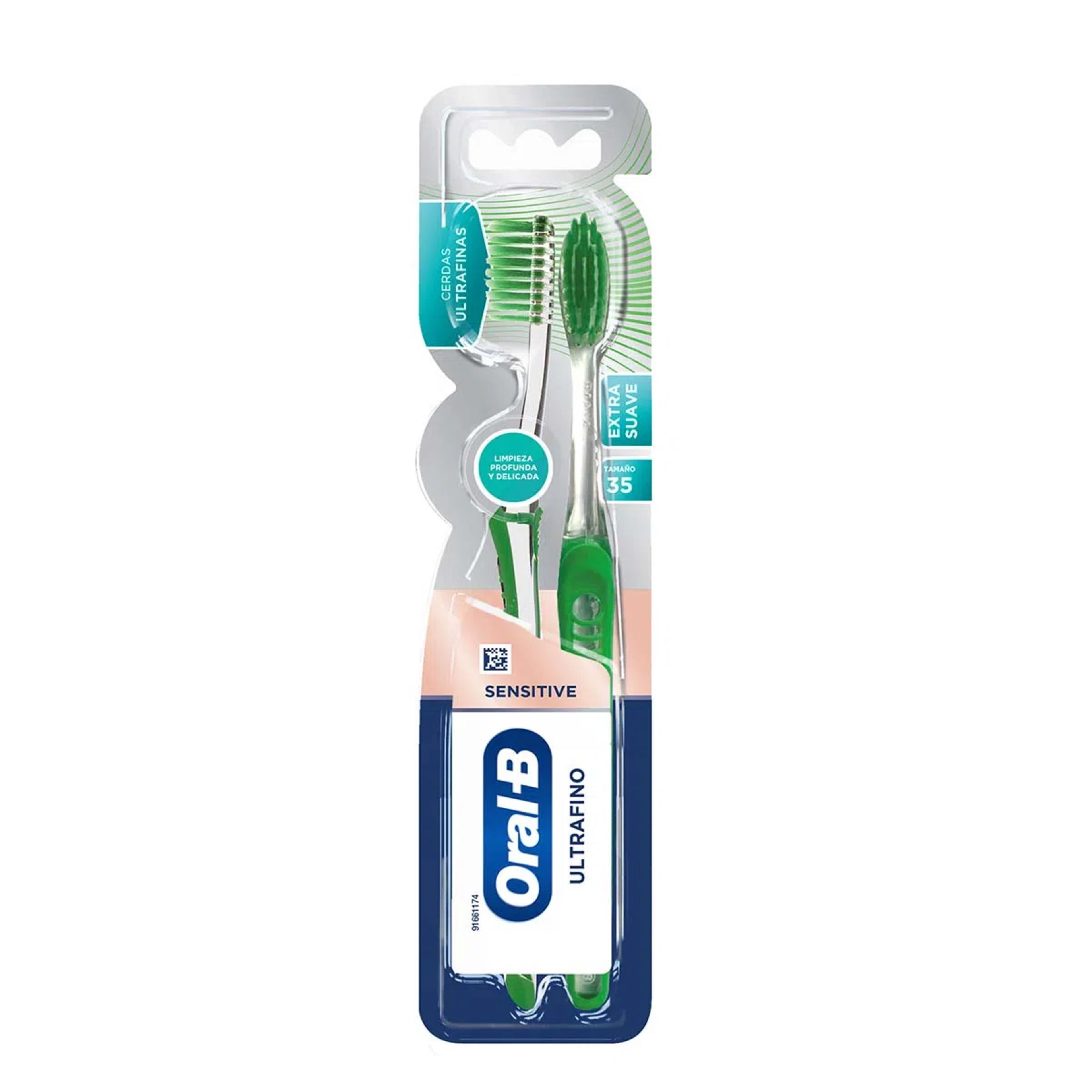 Oral-B Pro Salud Cepillo De Dientes Ultra Fino Extra Suave Con 2 Piezas