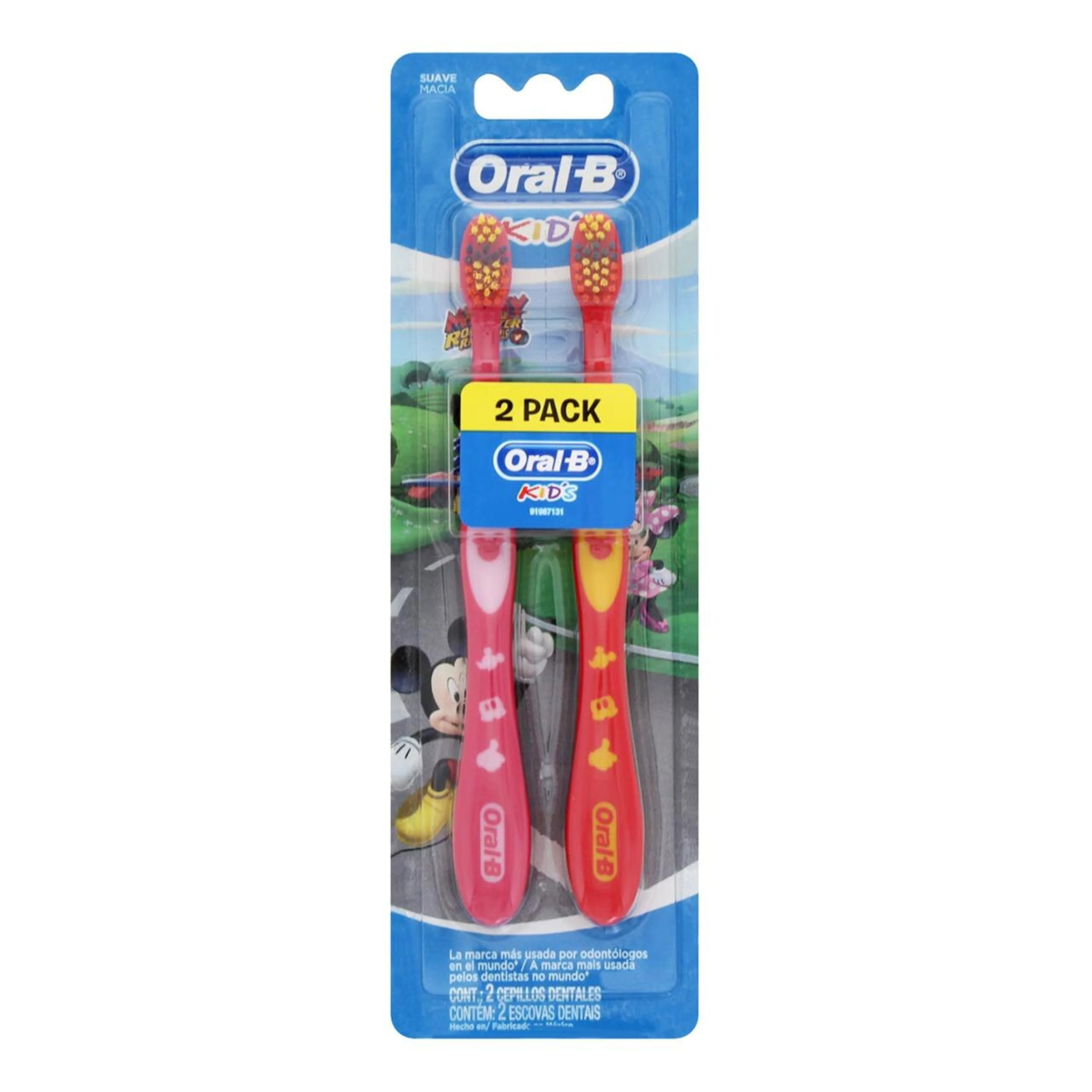 Oral-B Kids Mickey Cepillos Dentales Con 2 Piezas