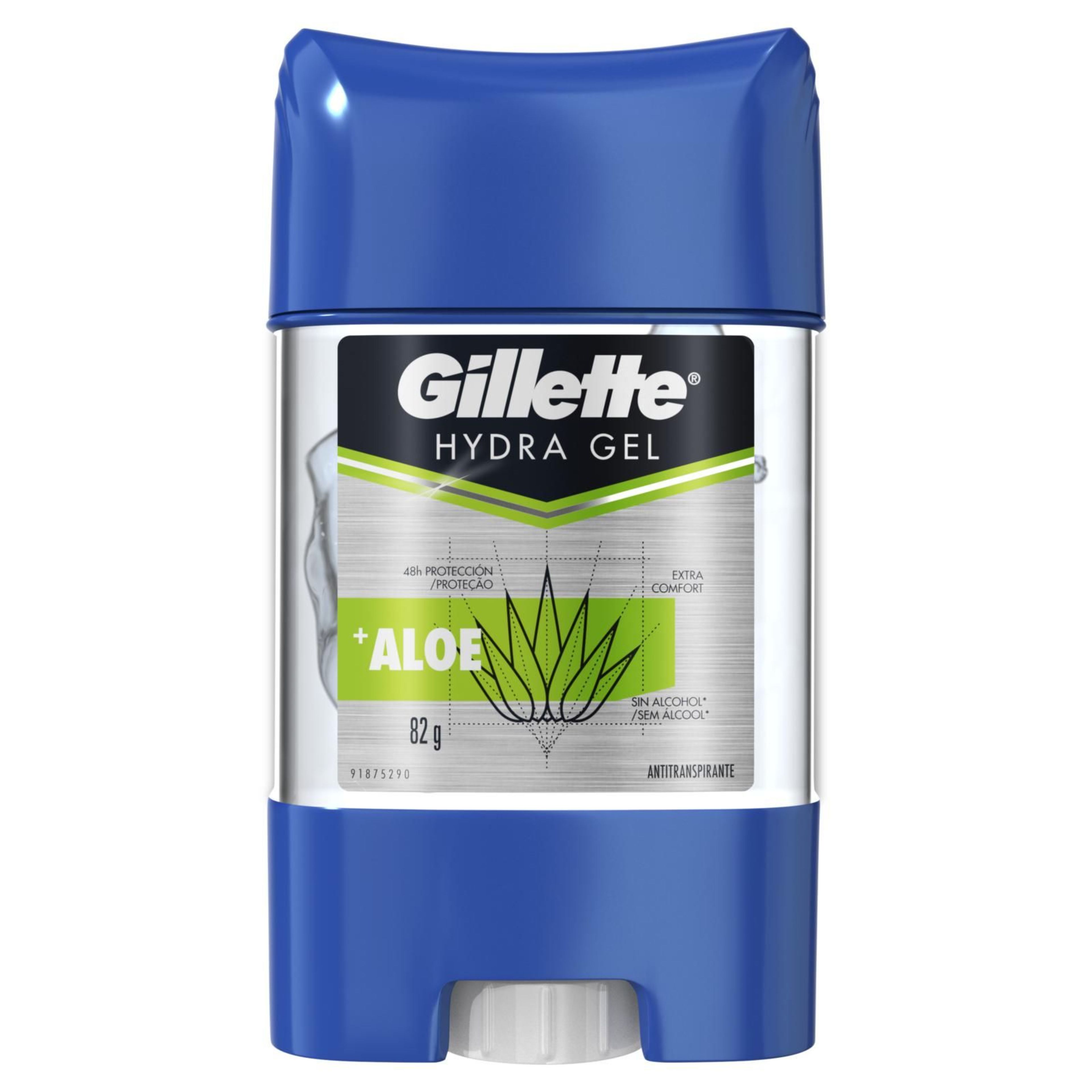 Gillette Hydra Aloe Desodorante En Gel Con 82 G