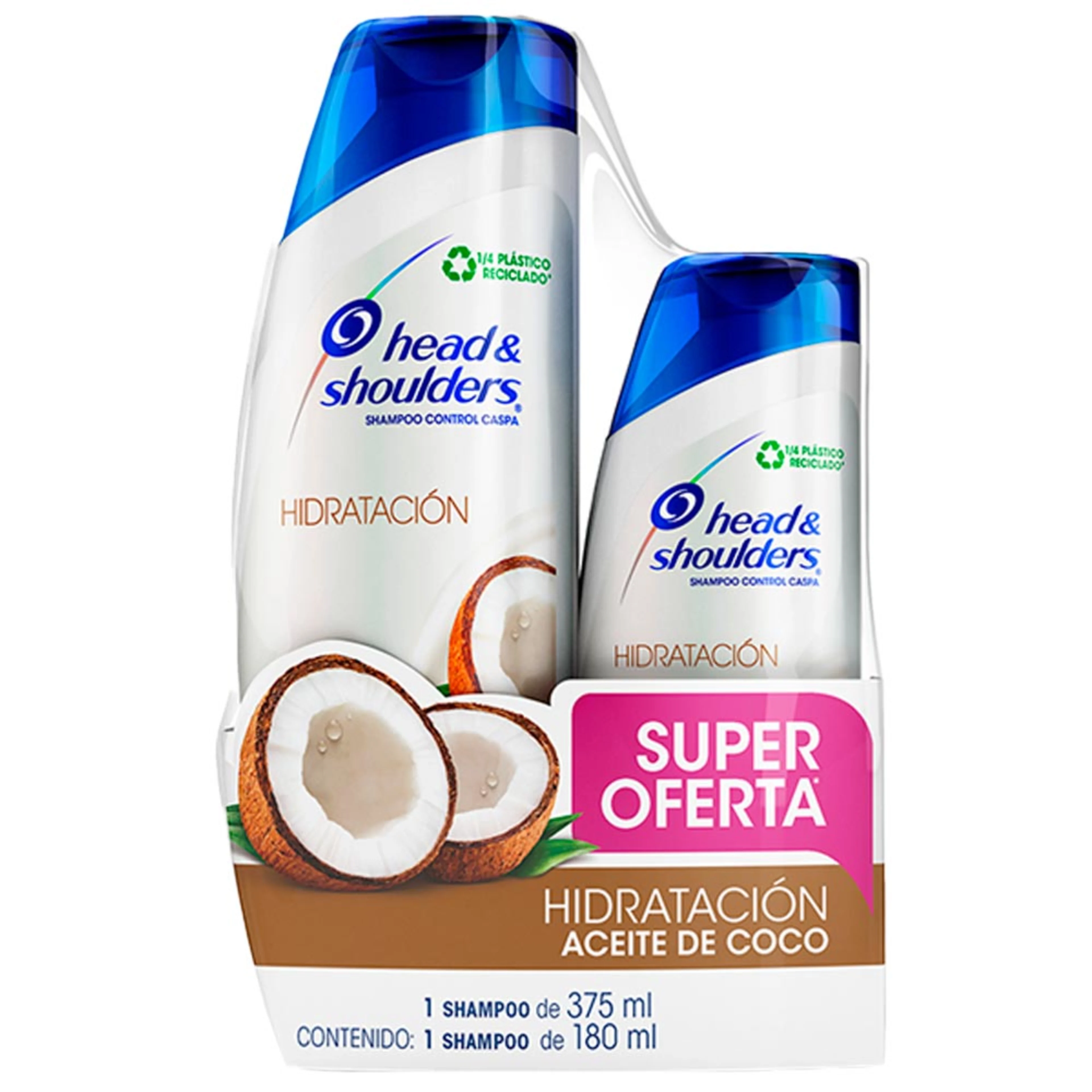 Shampoo head & shoulders hidra ac coco375ml+sh180ml
