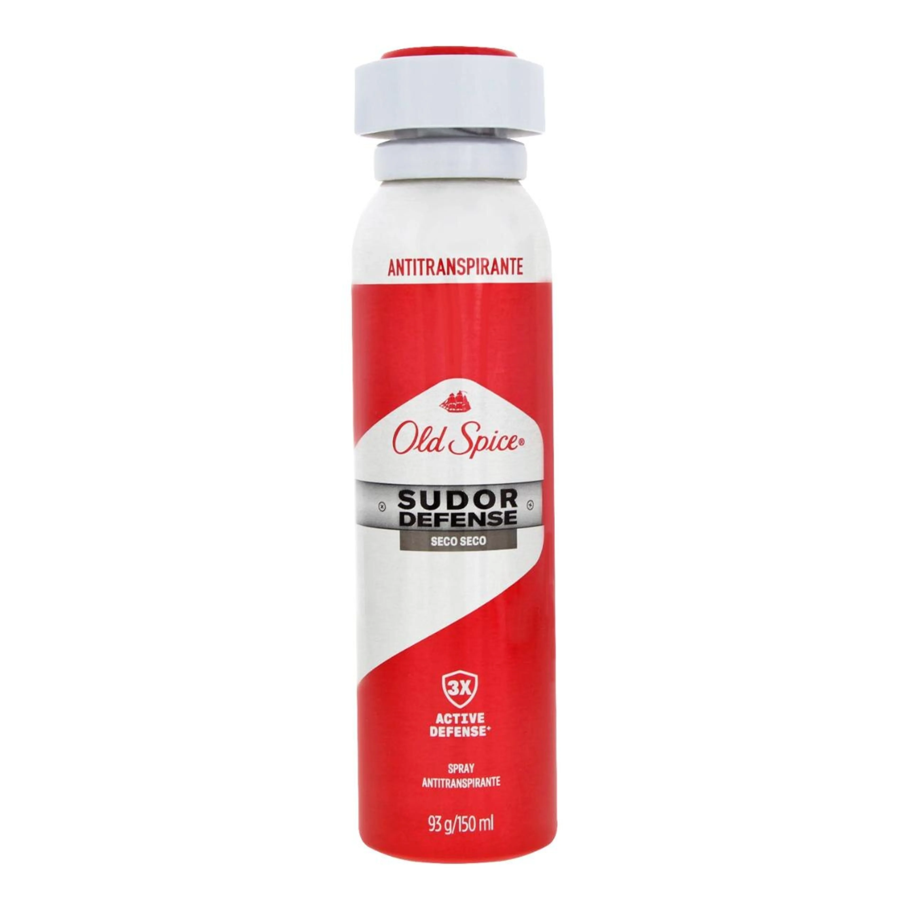 Antitranspirante old spice sudor defense seco seco en aerosol 150 ml.