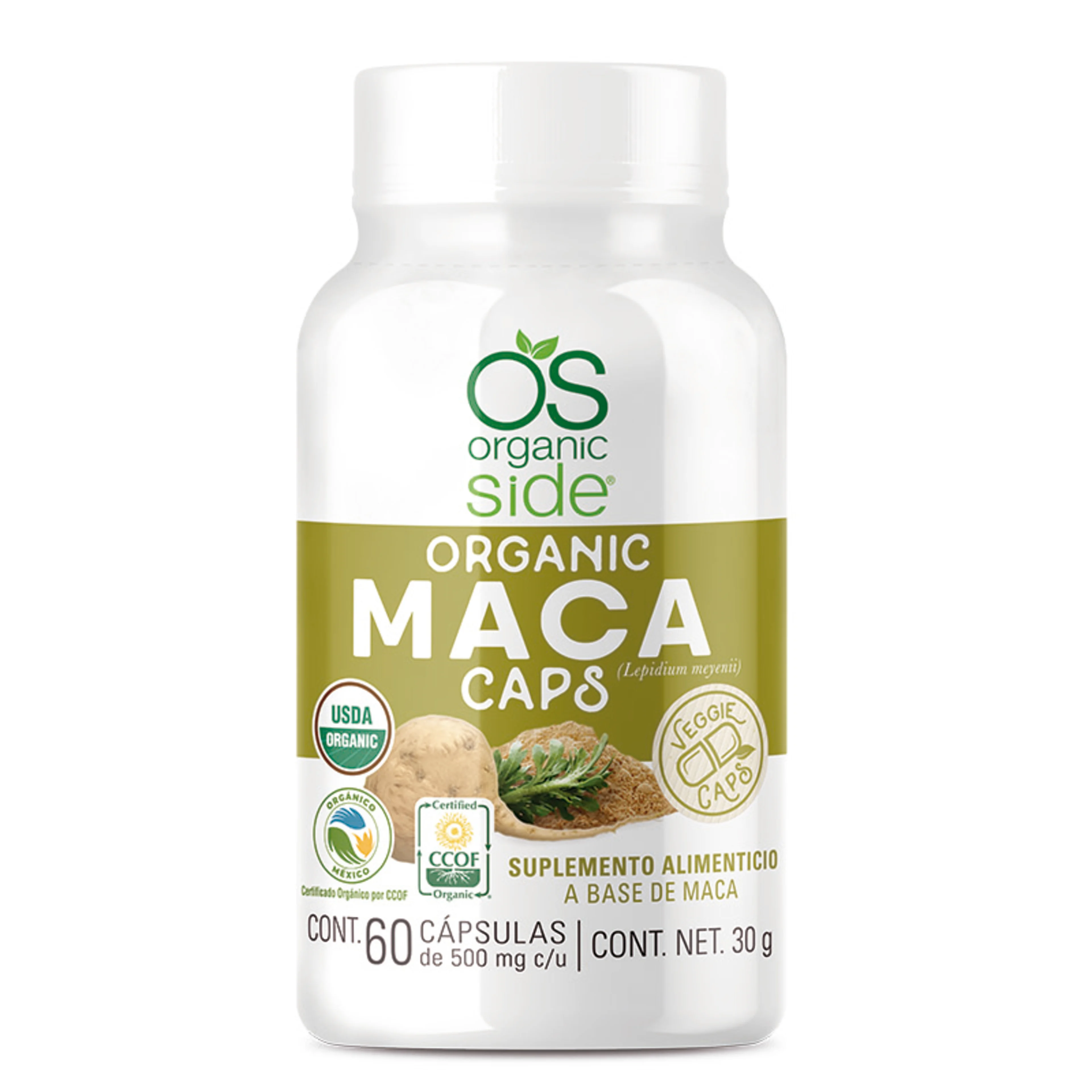 Organic Side Maca con 60 Cápsulas