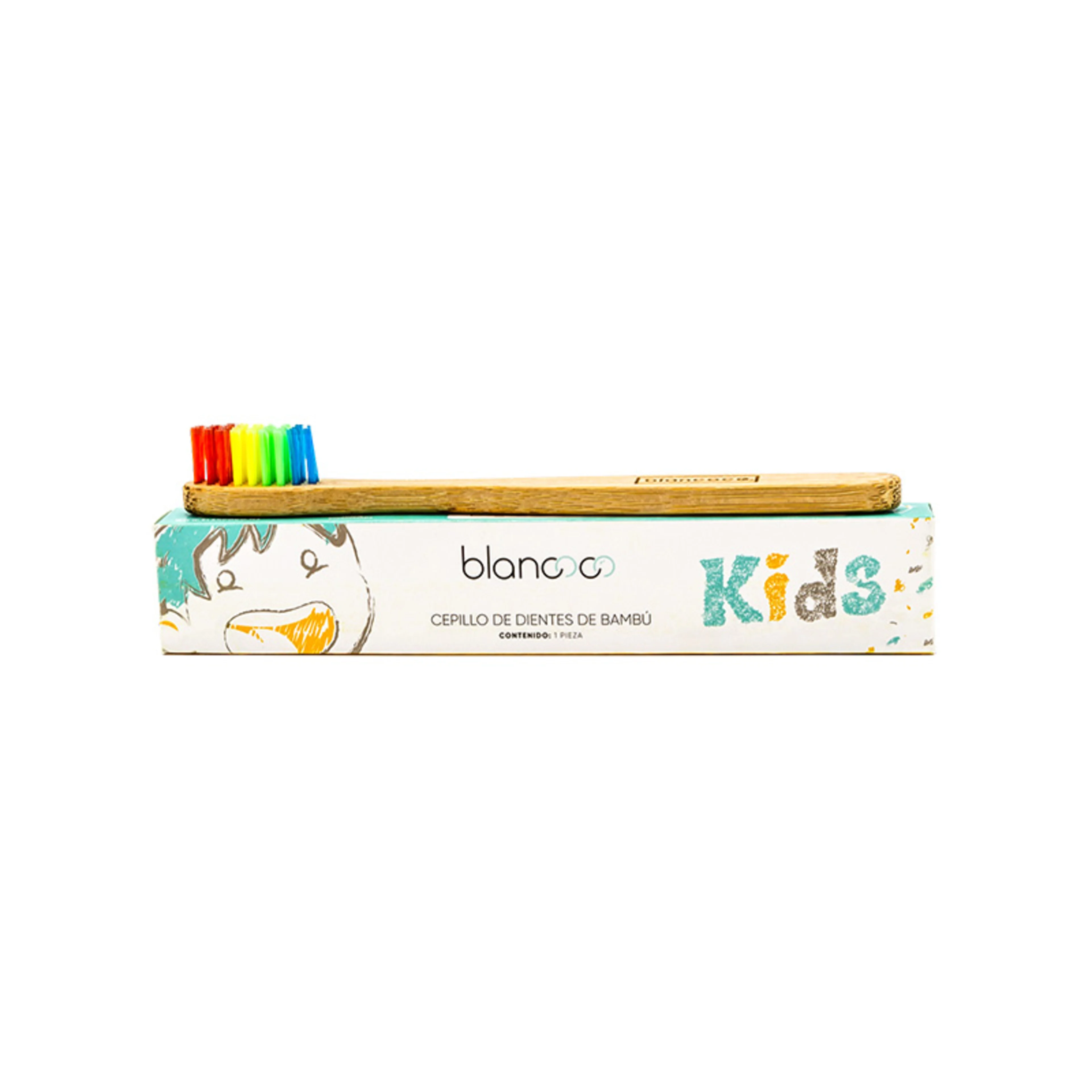 Blancoco cepillo de dientes de bambú kids 1 pieza caja