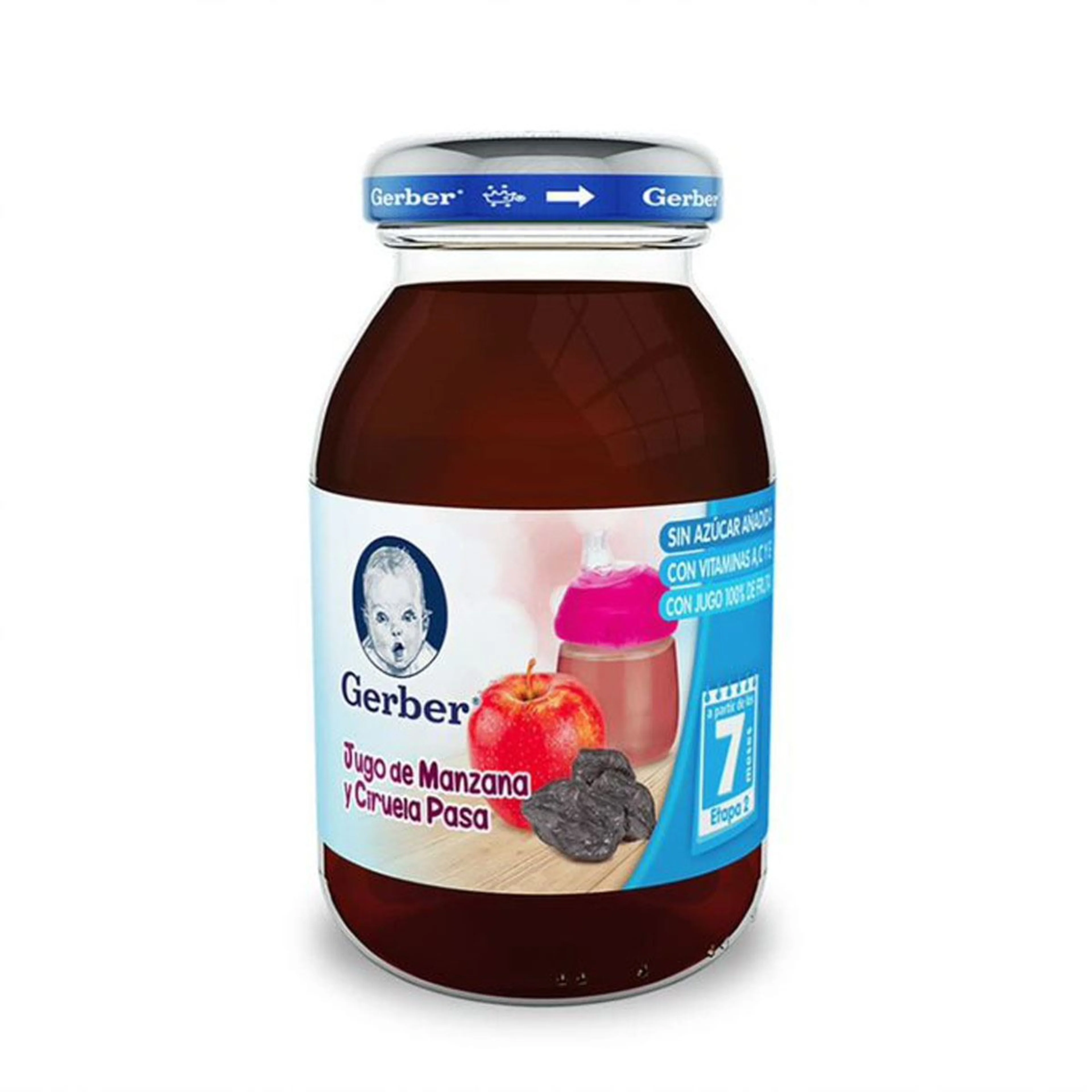 Gerber Etapa 2 Jugo Sabor Manzana Con 175 Ml