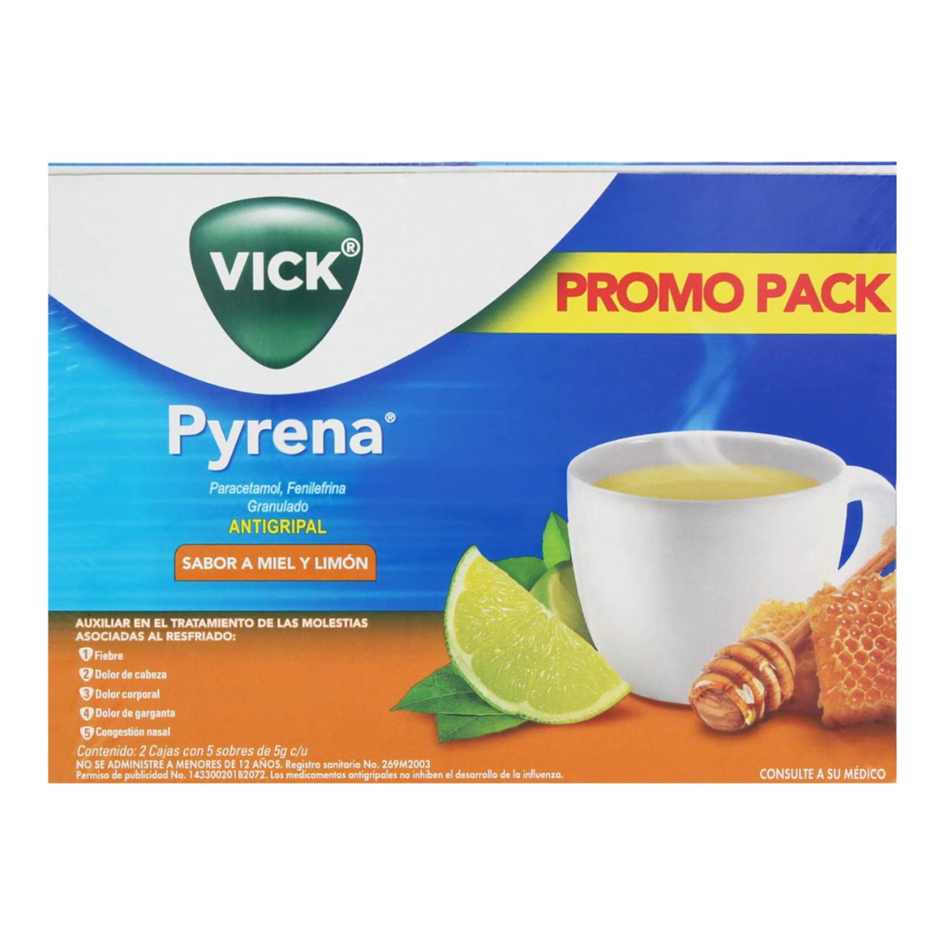 Vick Pyrena Granulado Con 10 Sobres