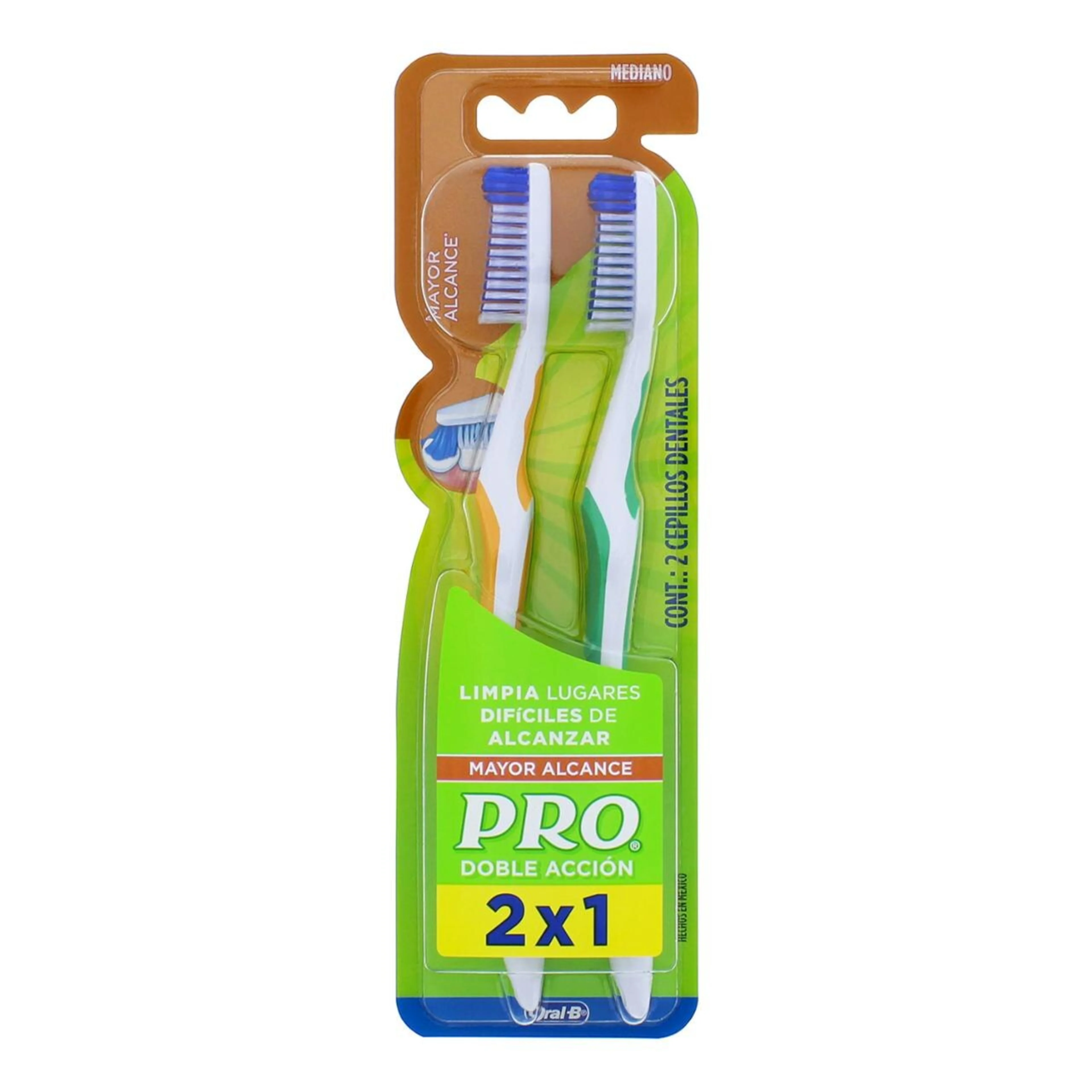 Pro Double Duty Cepillo Dental Con 2 Piezas