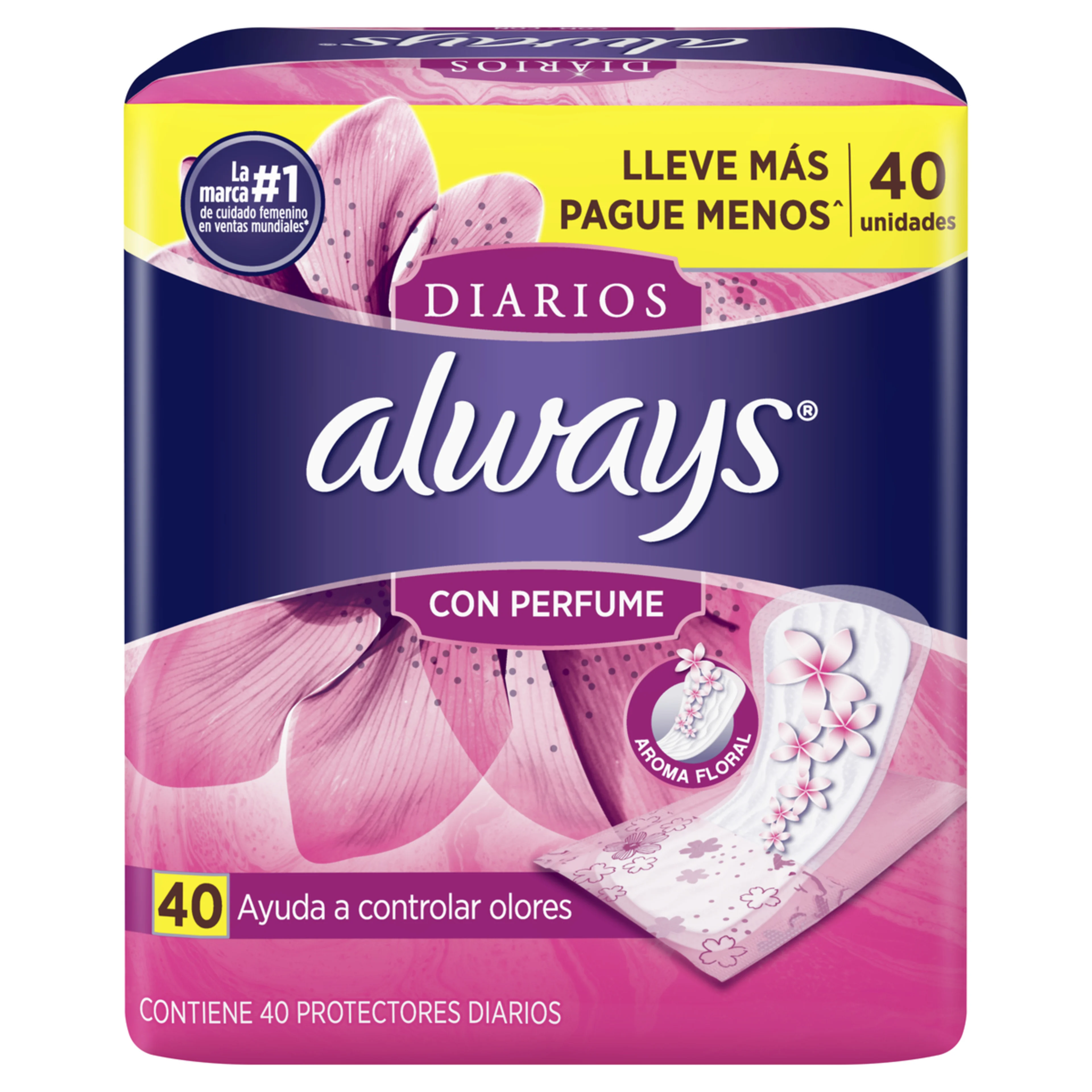 Always Protectores Diarios Con Perfume 40 Piezas