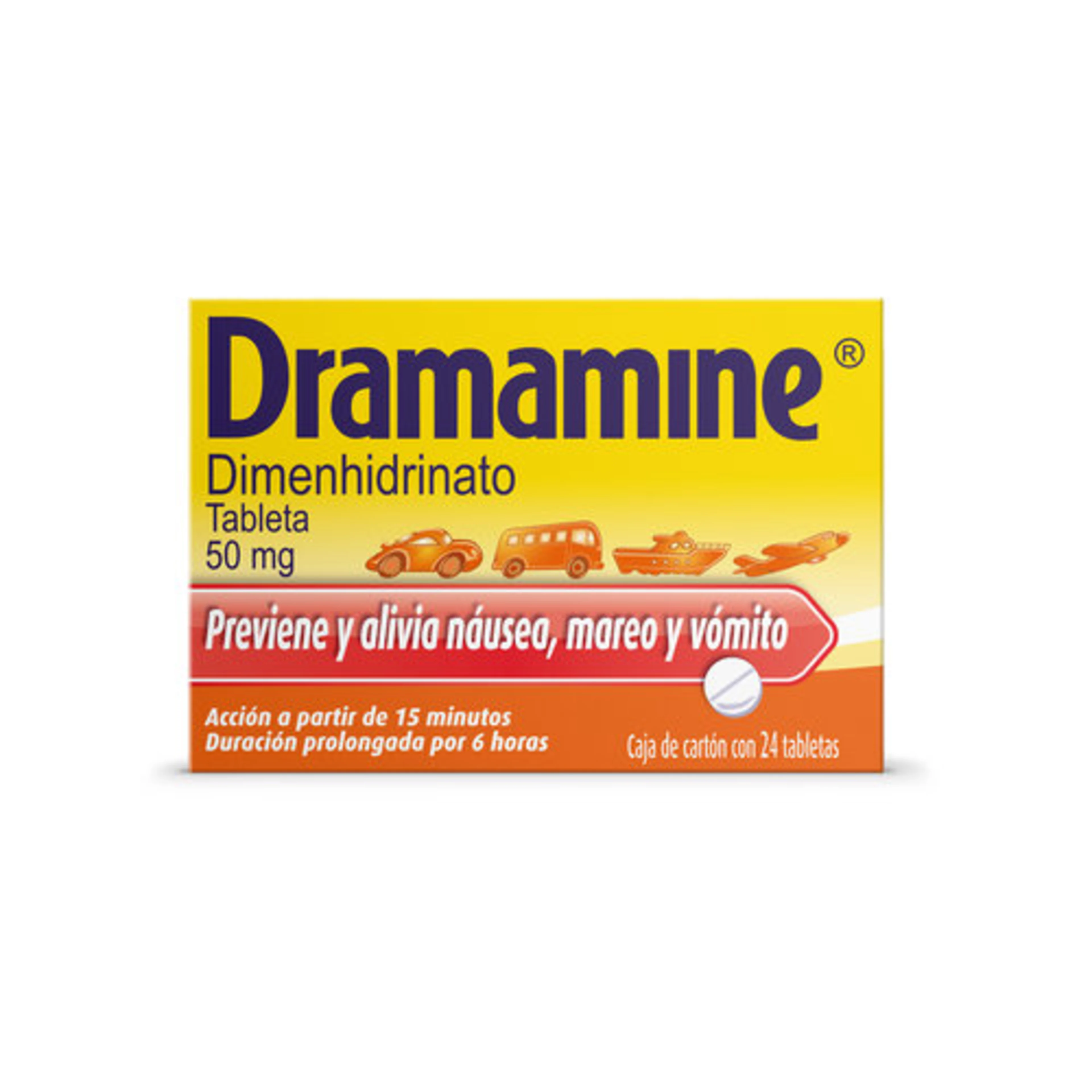 Dramamine 50 Mg Con 24 Tabletas
