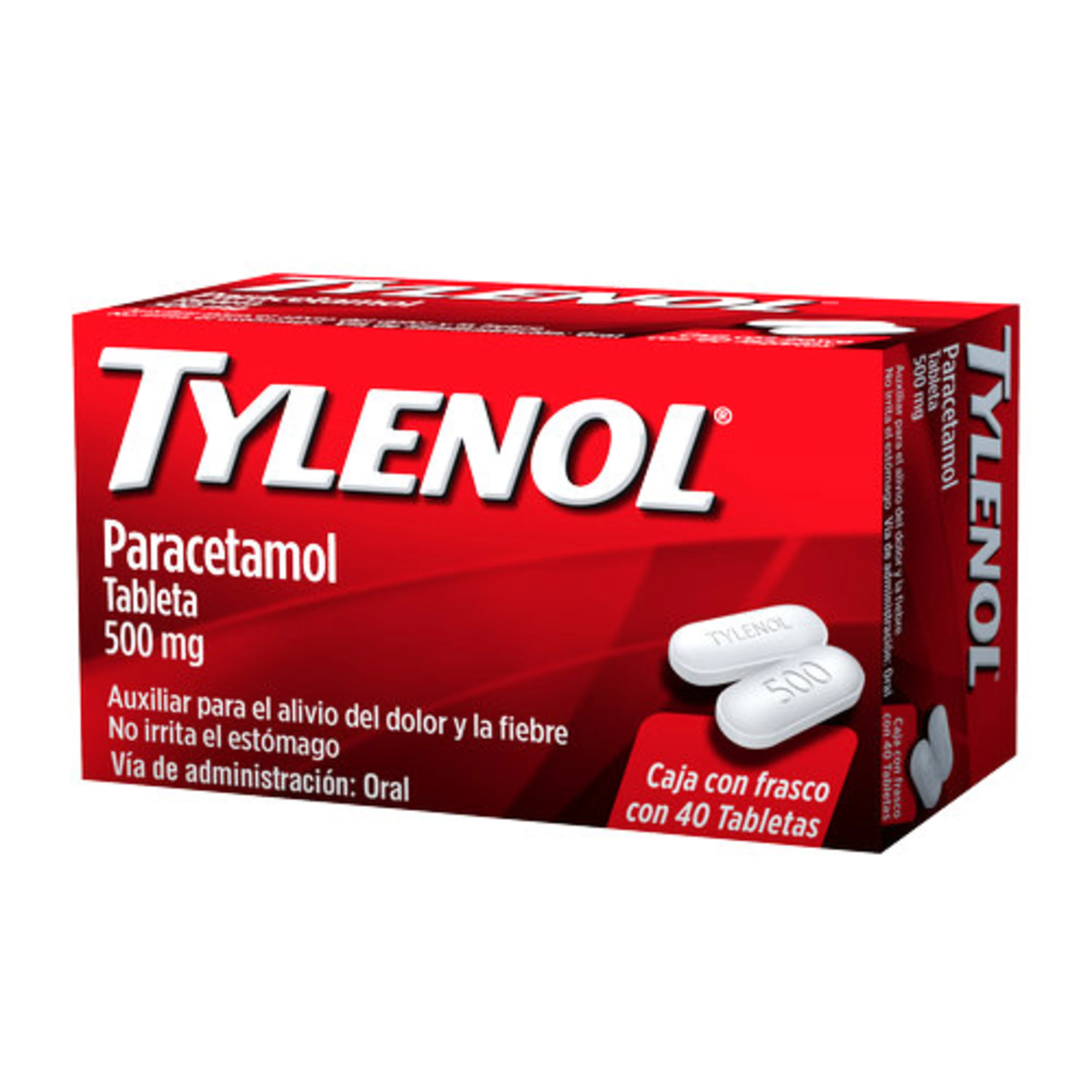 Tylenol 500 Mg Con 40 Tabletas