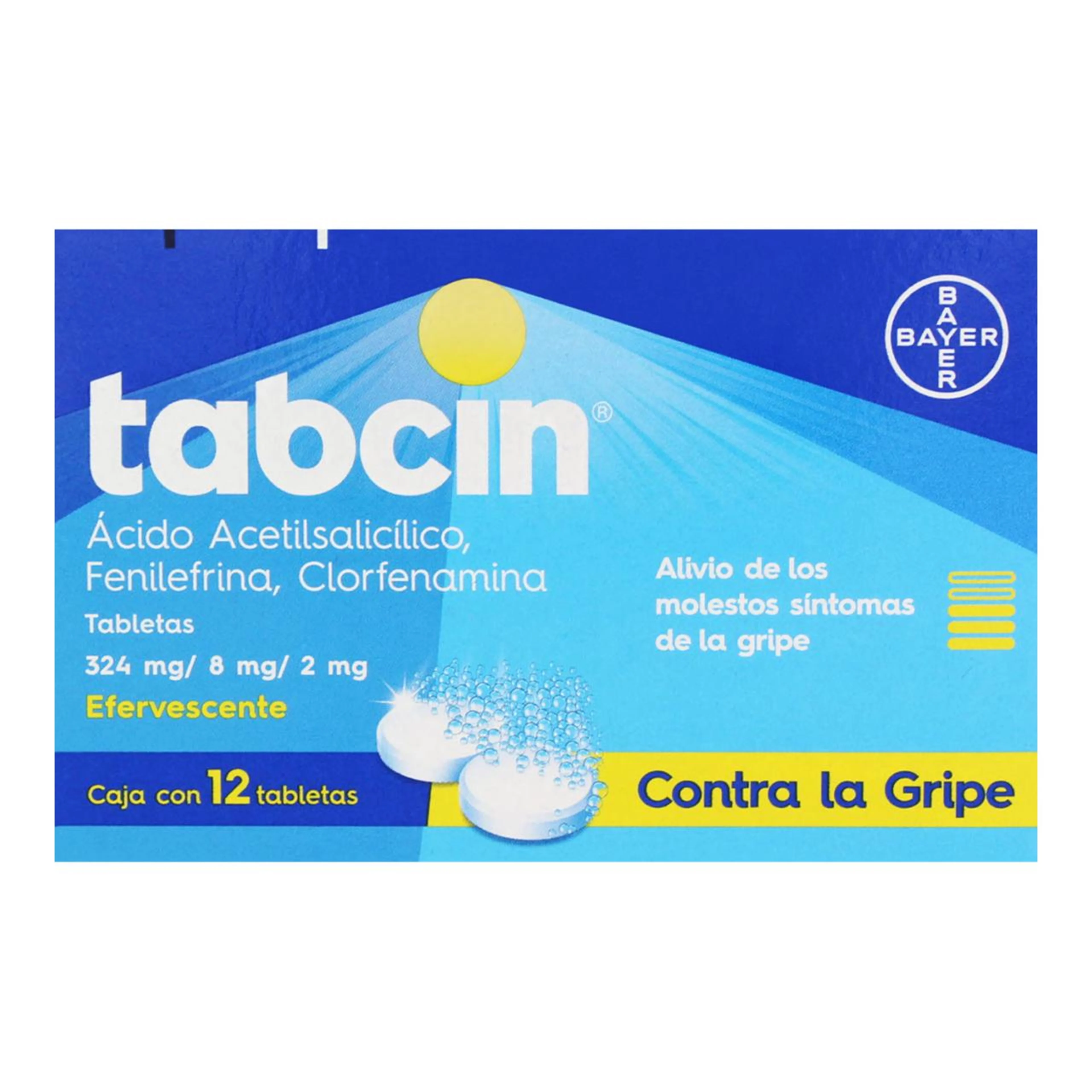 Tabcin 324/8/2 Mg Con 12 Tabletas Efervescentes
