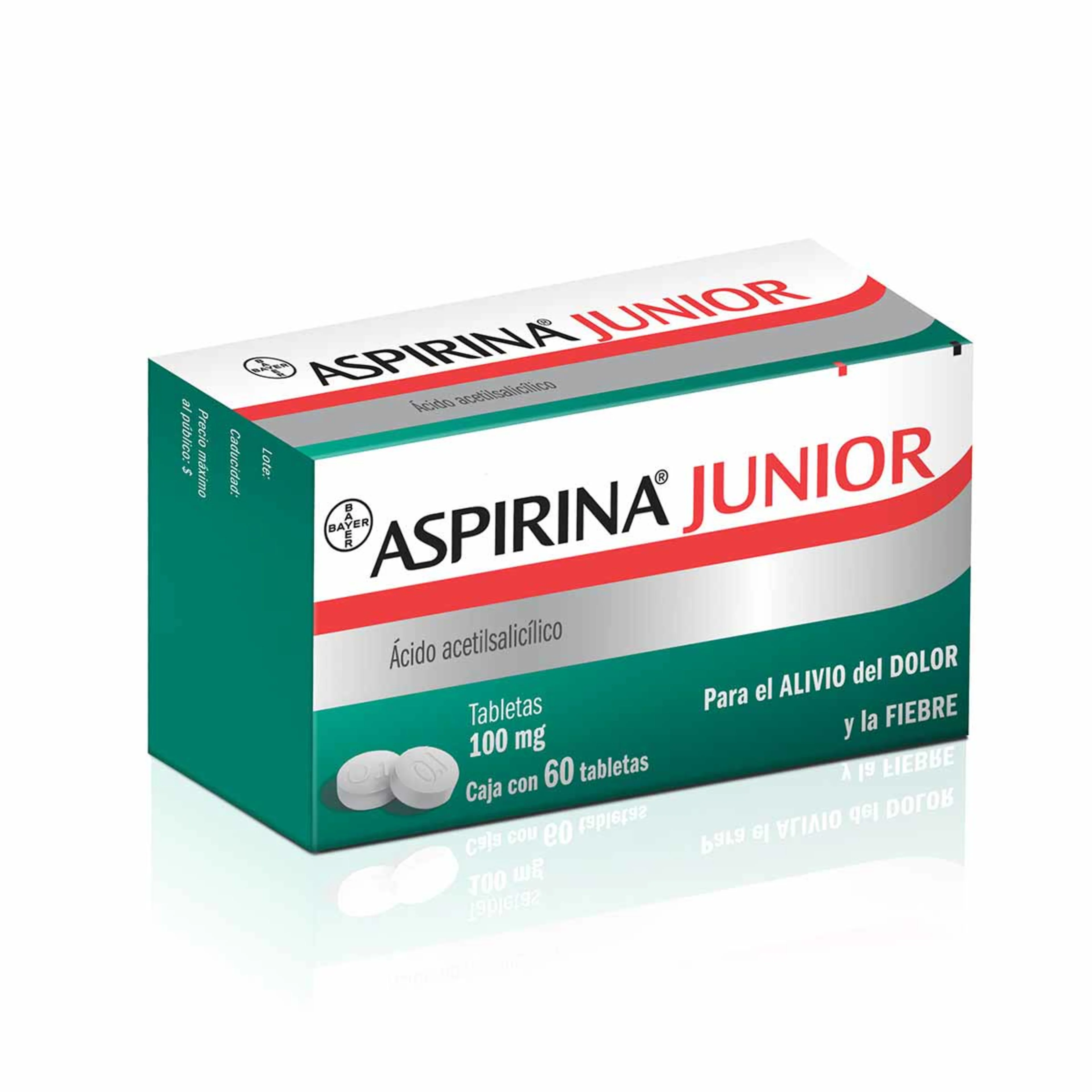 Aspirina Junior 100 Mg Con 60 Tabletas