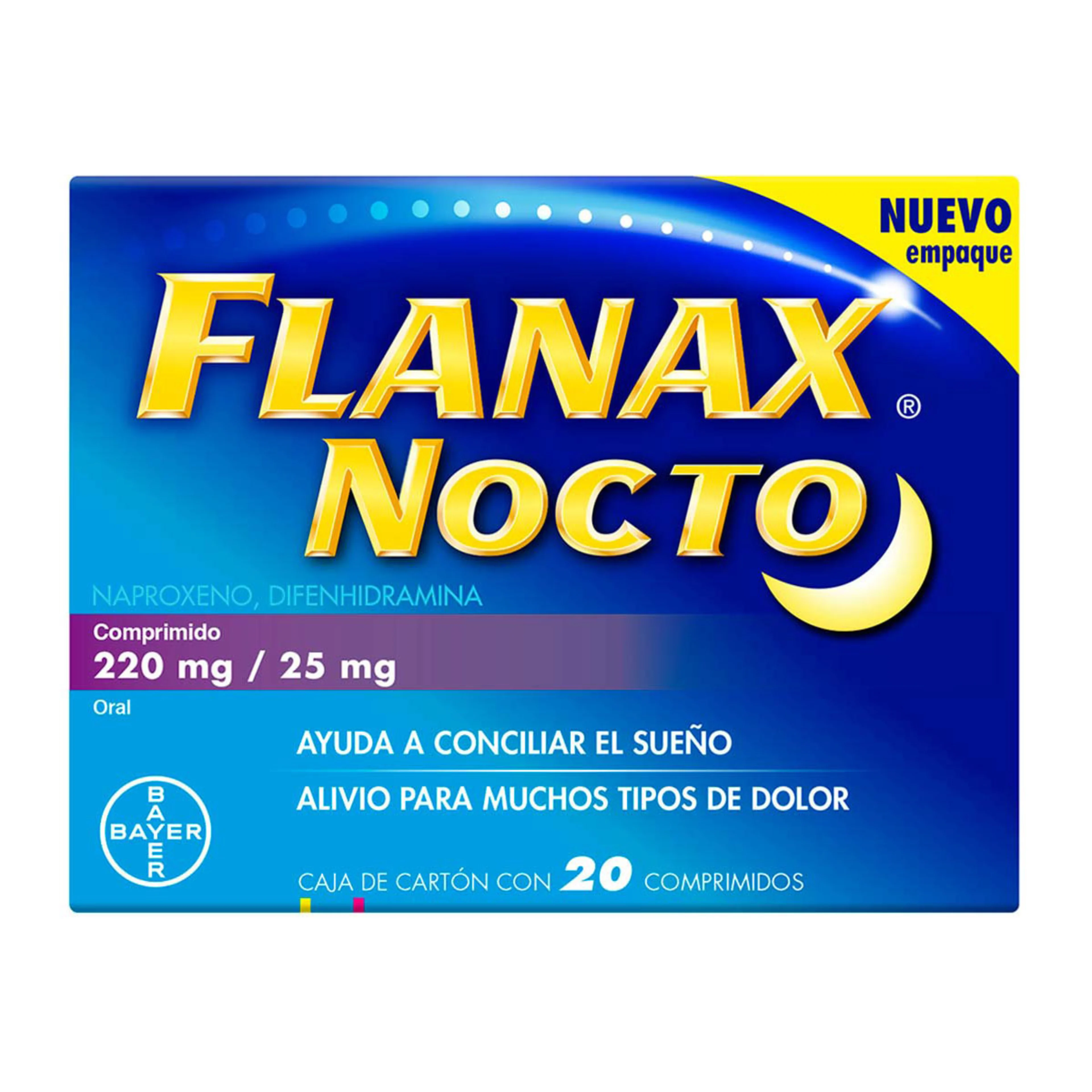 Flanax Nocto 220/25 Mg Con 20 Comprimidos