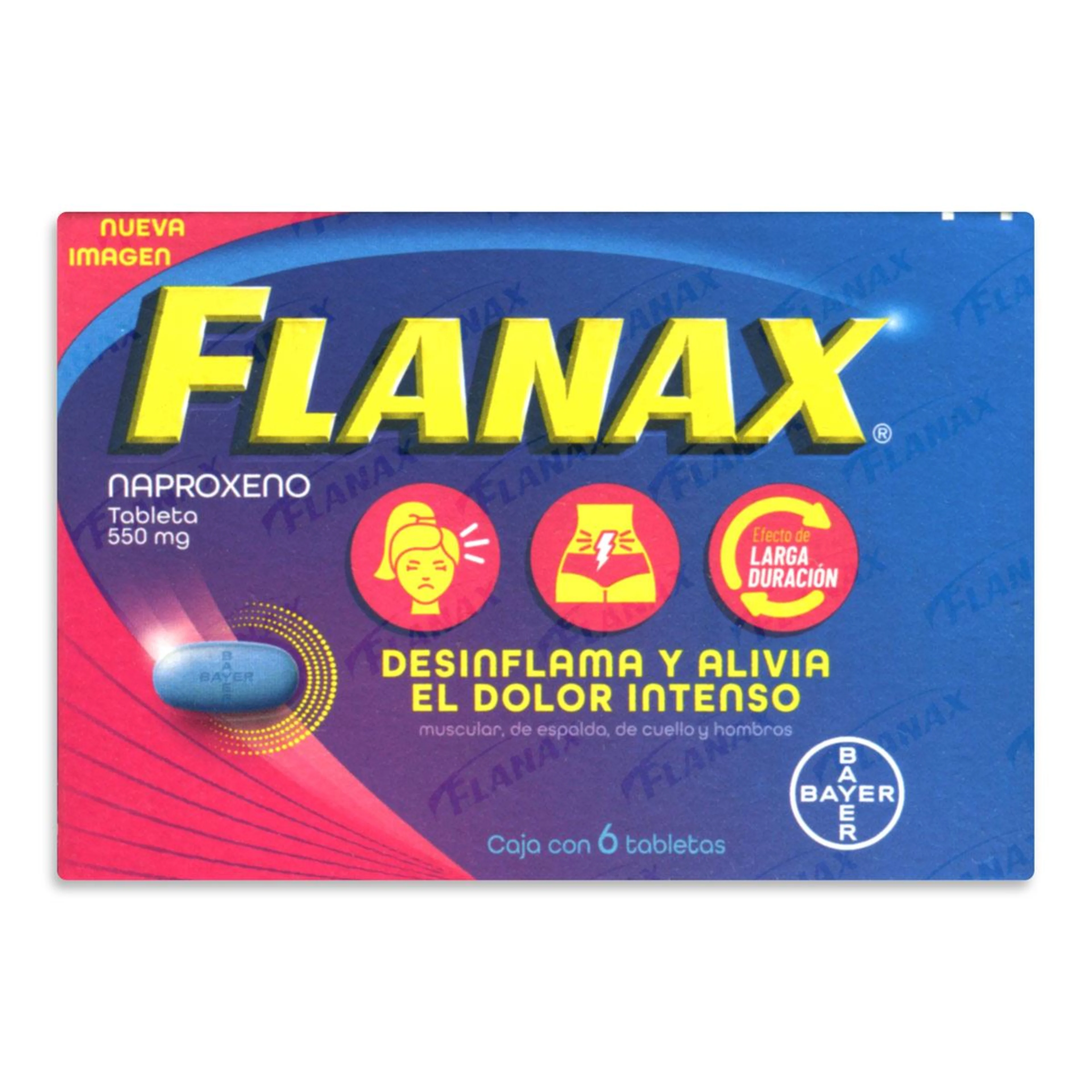 Flanax Cólicos Menstruales Con 6 Tabletas