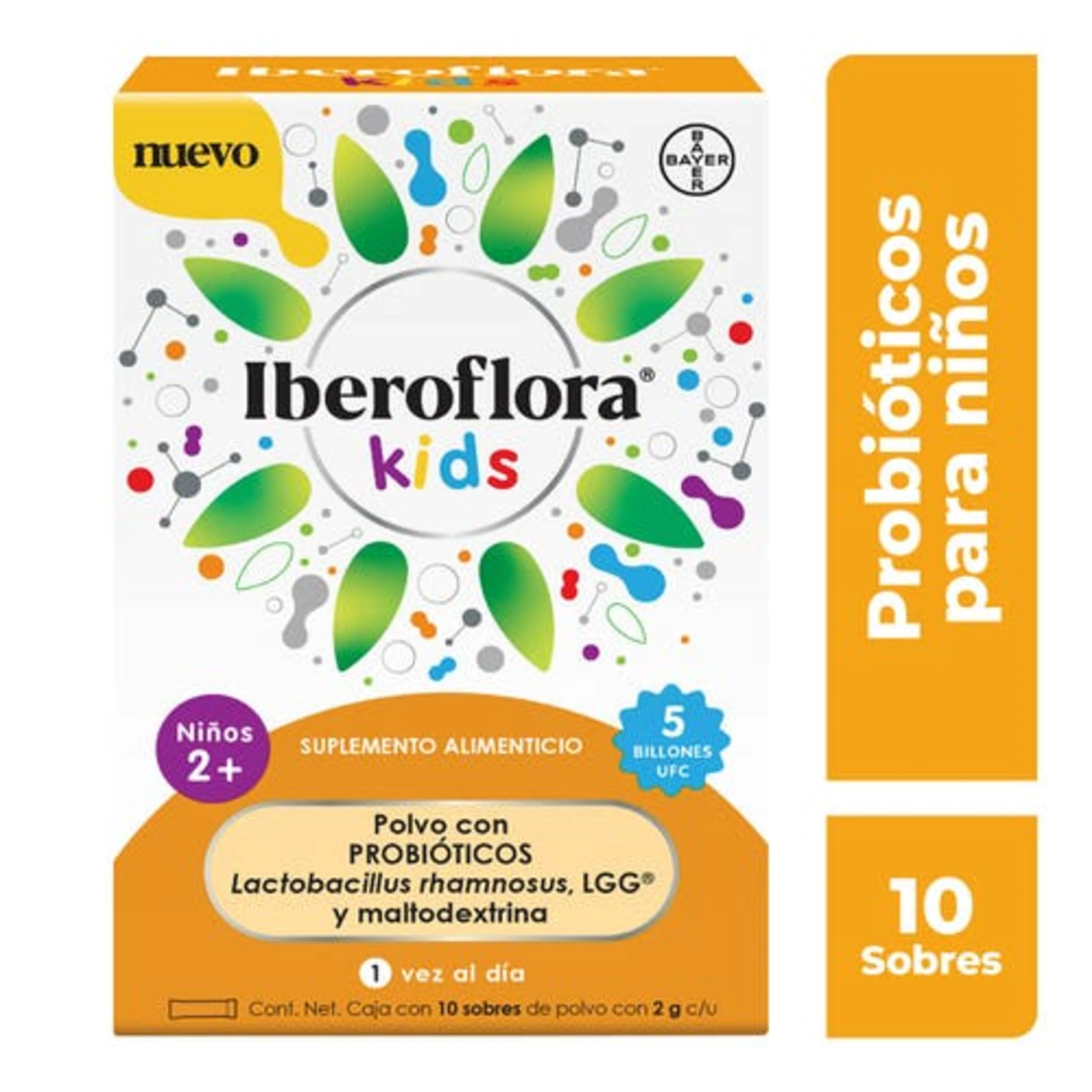 IberoFlora Kids Probióticos con 10 Sobres de 2 g