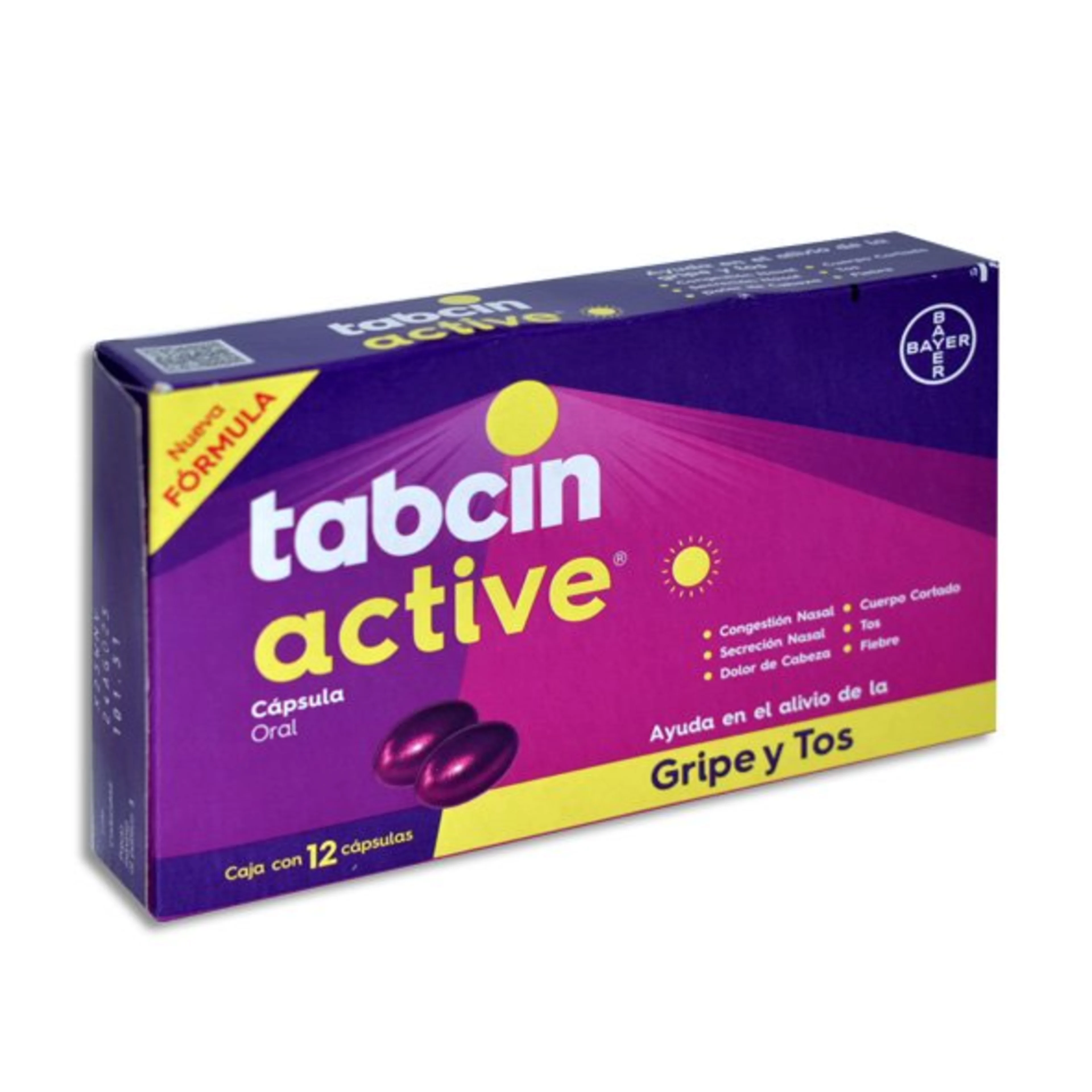 Tabcin Active Con 12 Cápsulas