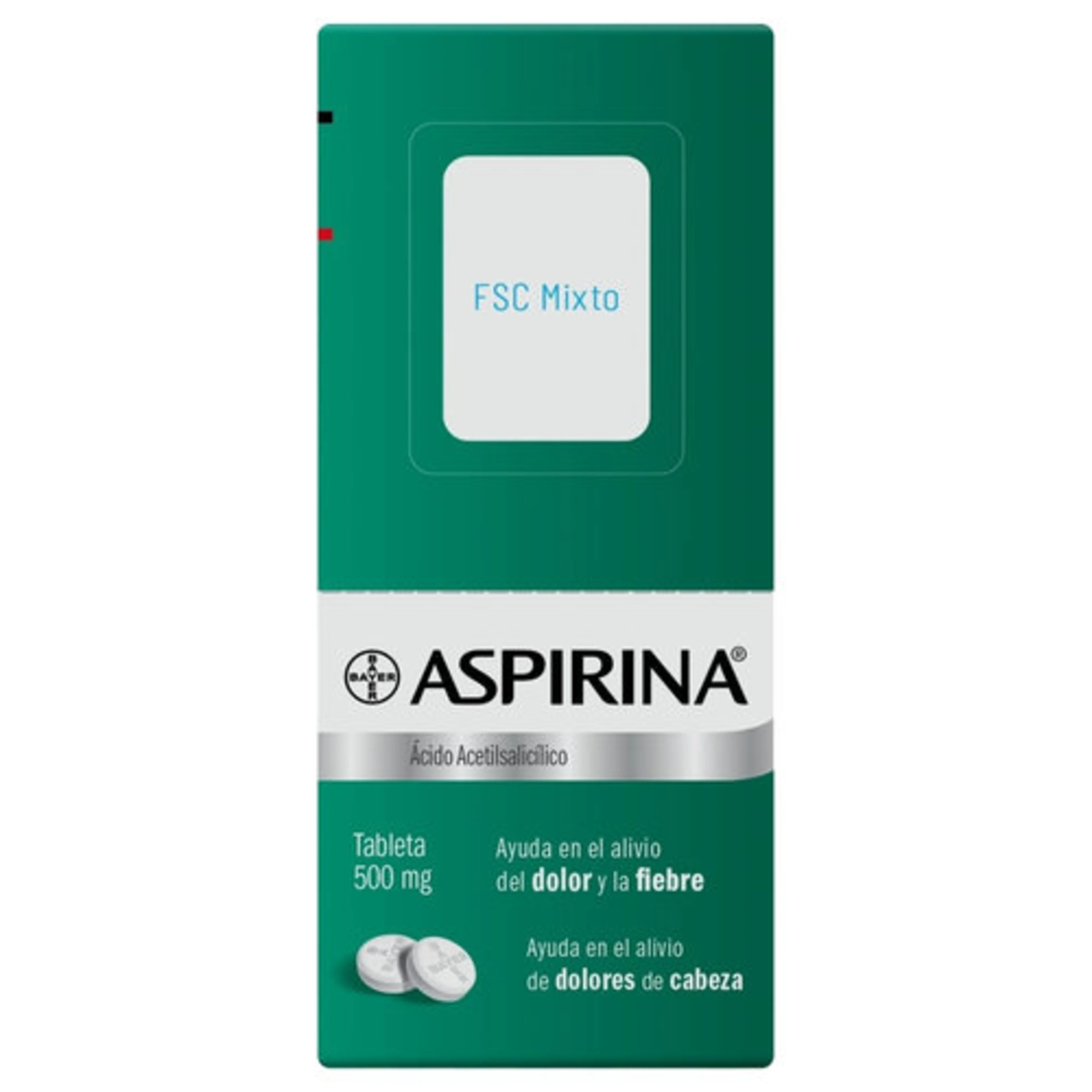 Aspirina 500 Mg Con 80 Tabletas