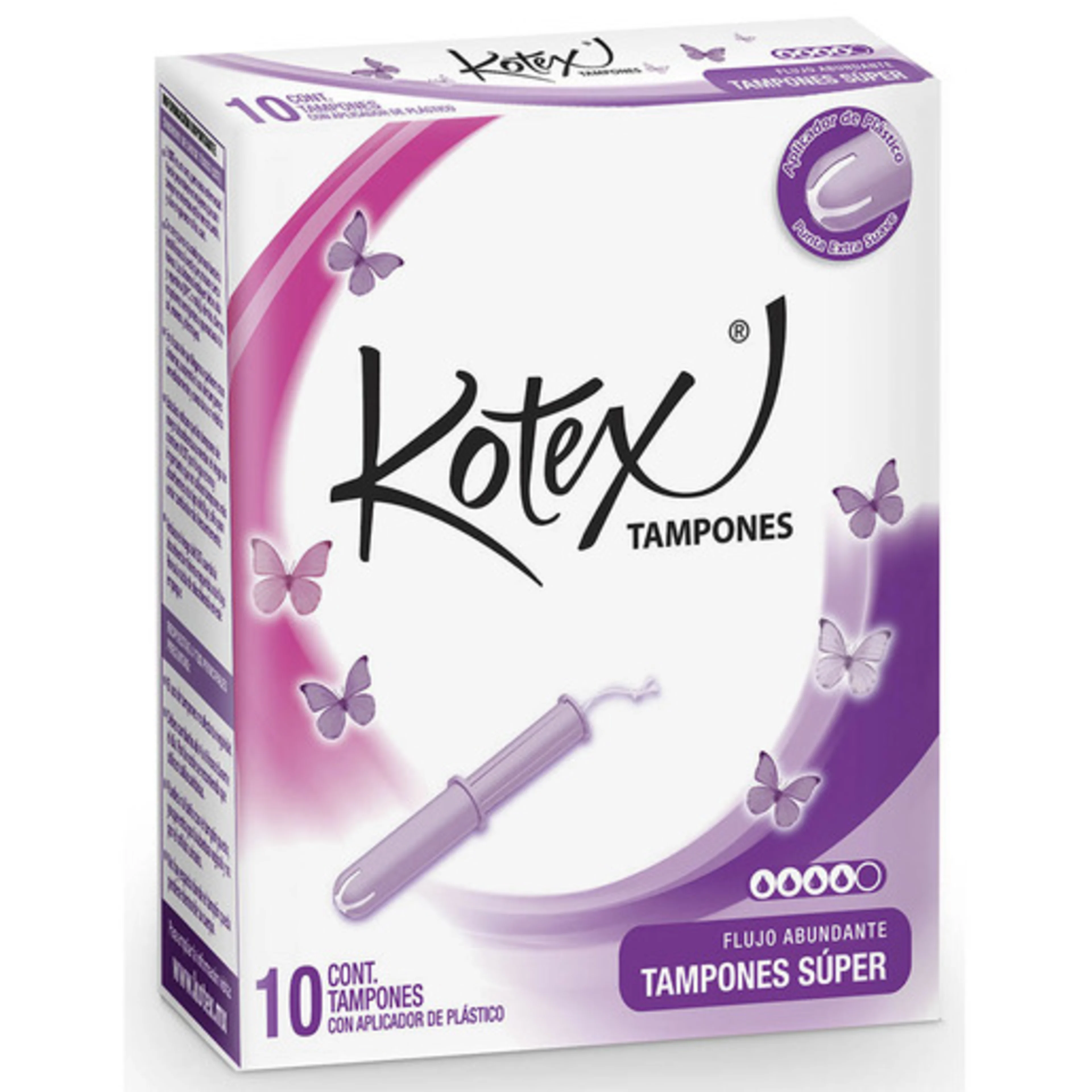Tampones super kotex con 10 piezas