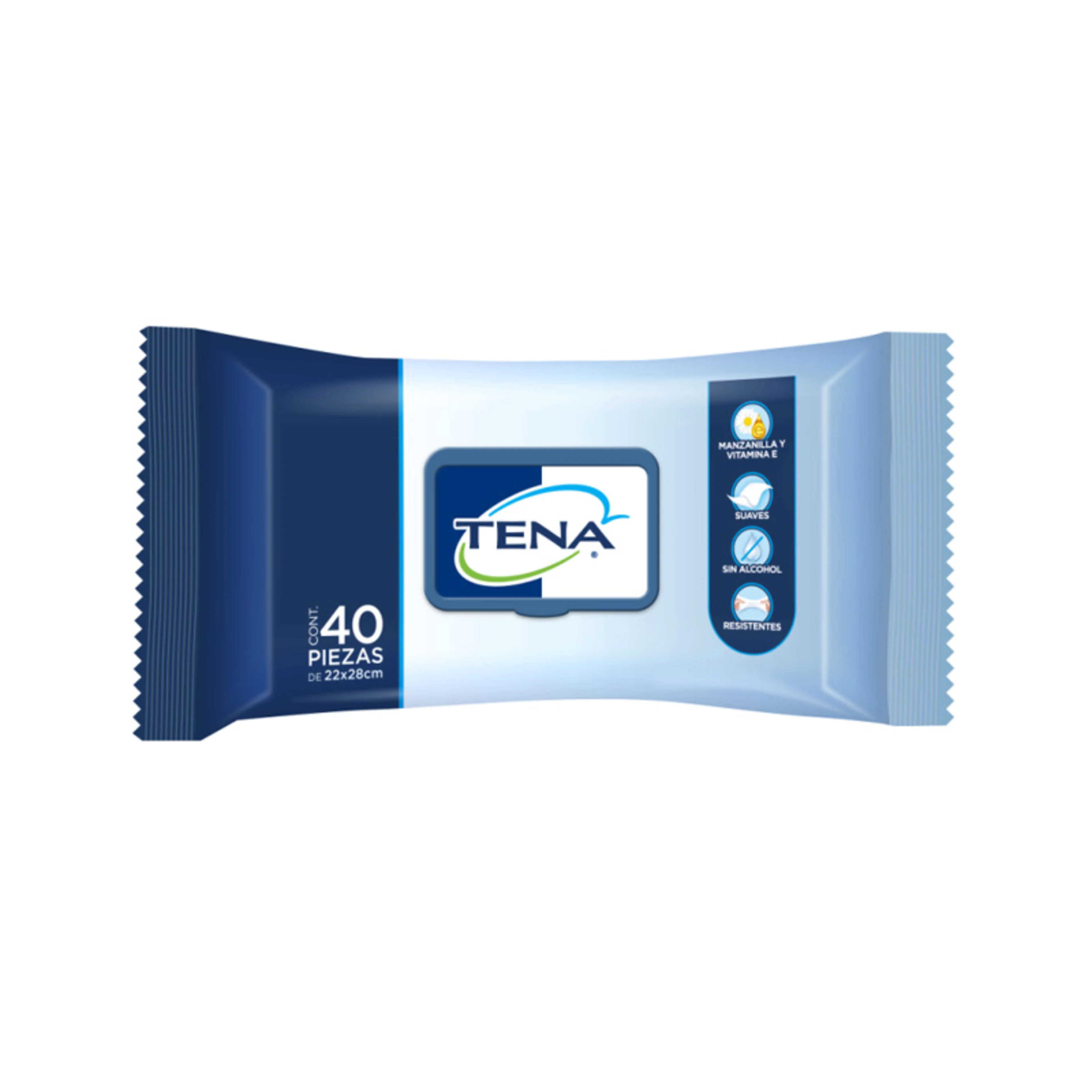 Tena Toallas Húmedas Para Adulto Con 40 Piezas