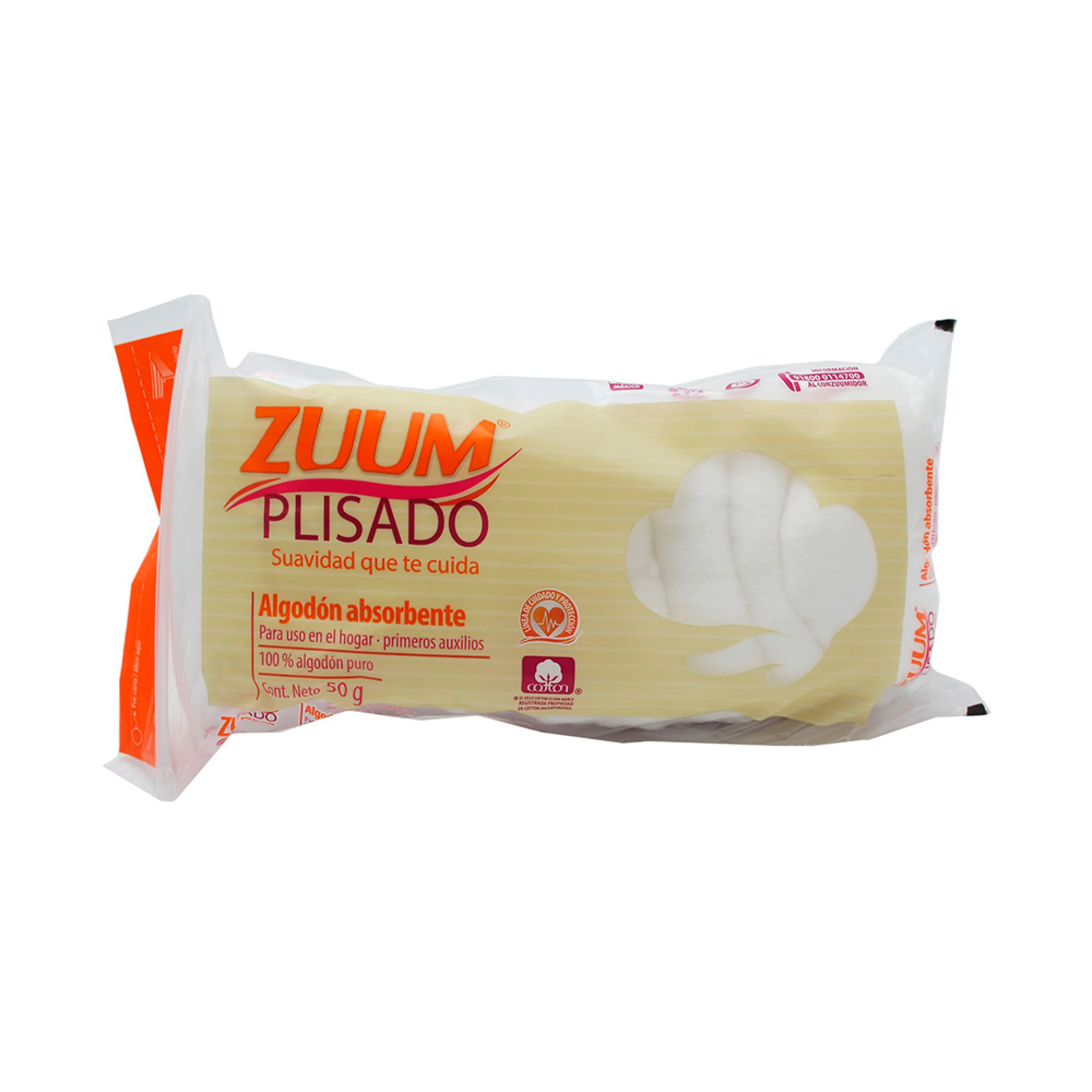 Zuum Algodón Plisado Bolsa Con 50 G