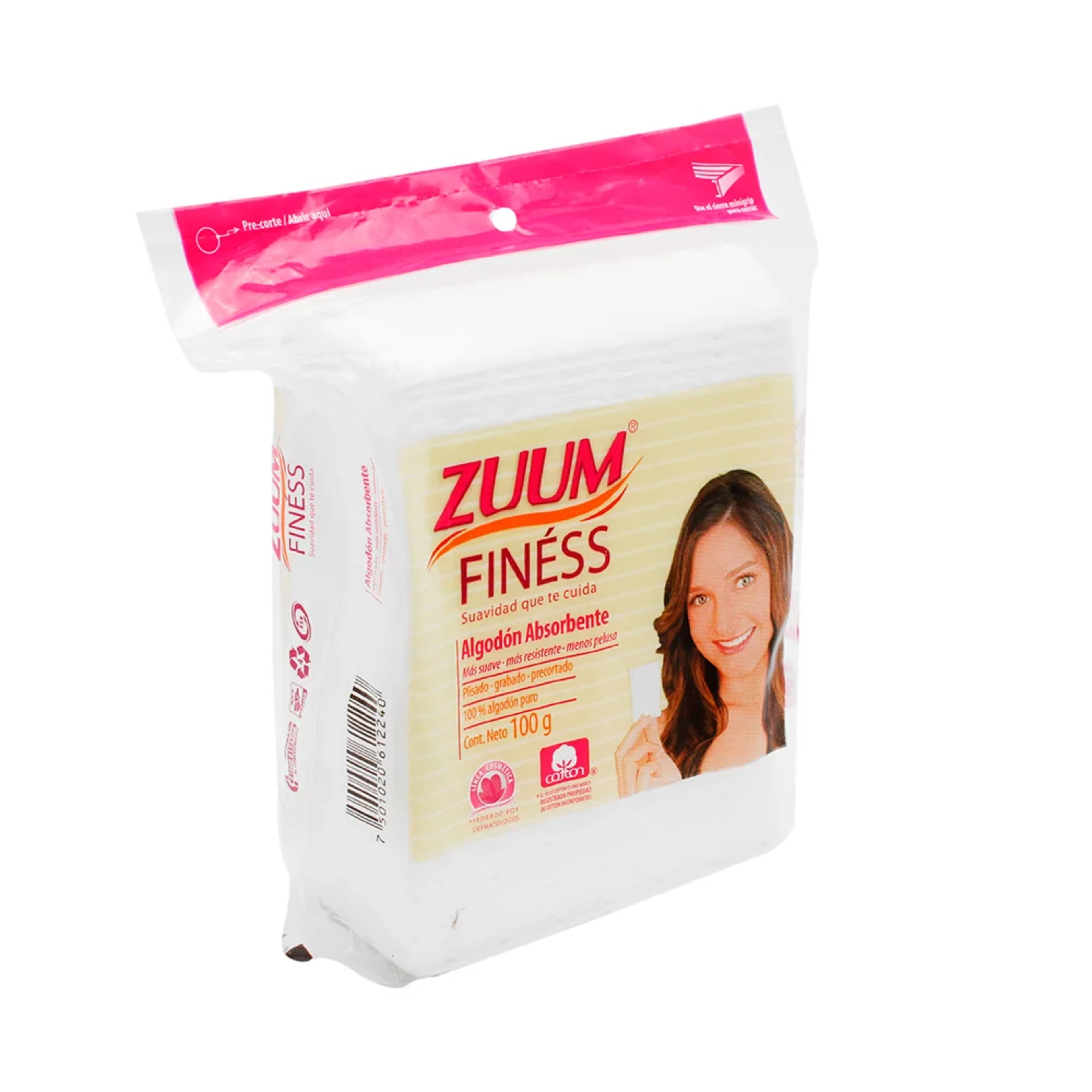 Algodón zuum finess plisado bolsa con 100 gr