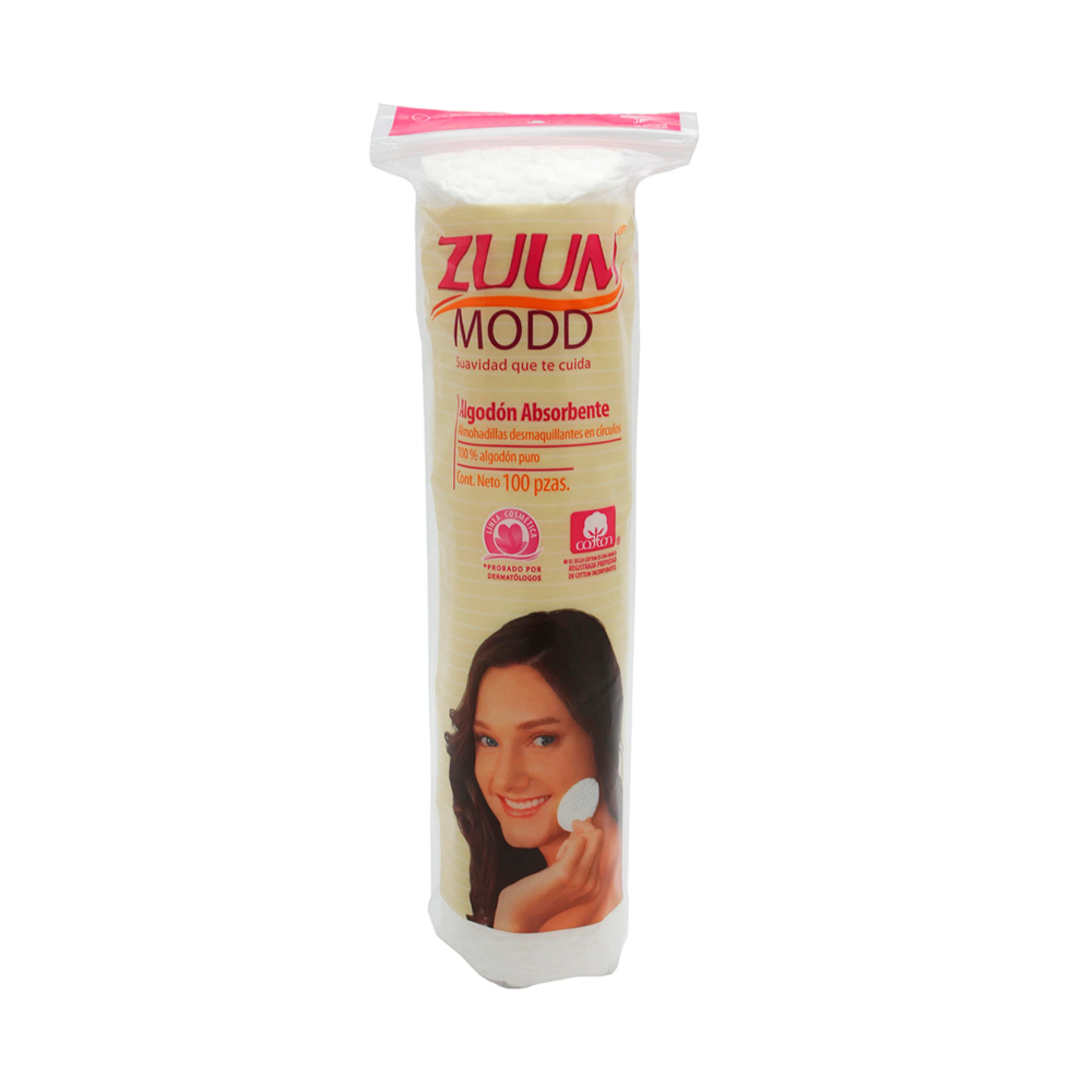 Zuum Modd Red Almohadillas De Algodón Con 100 Piezas