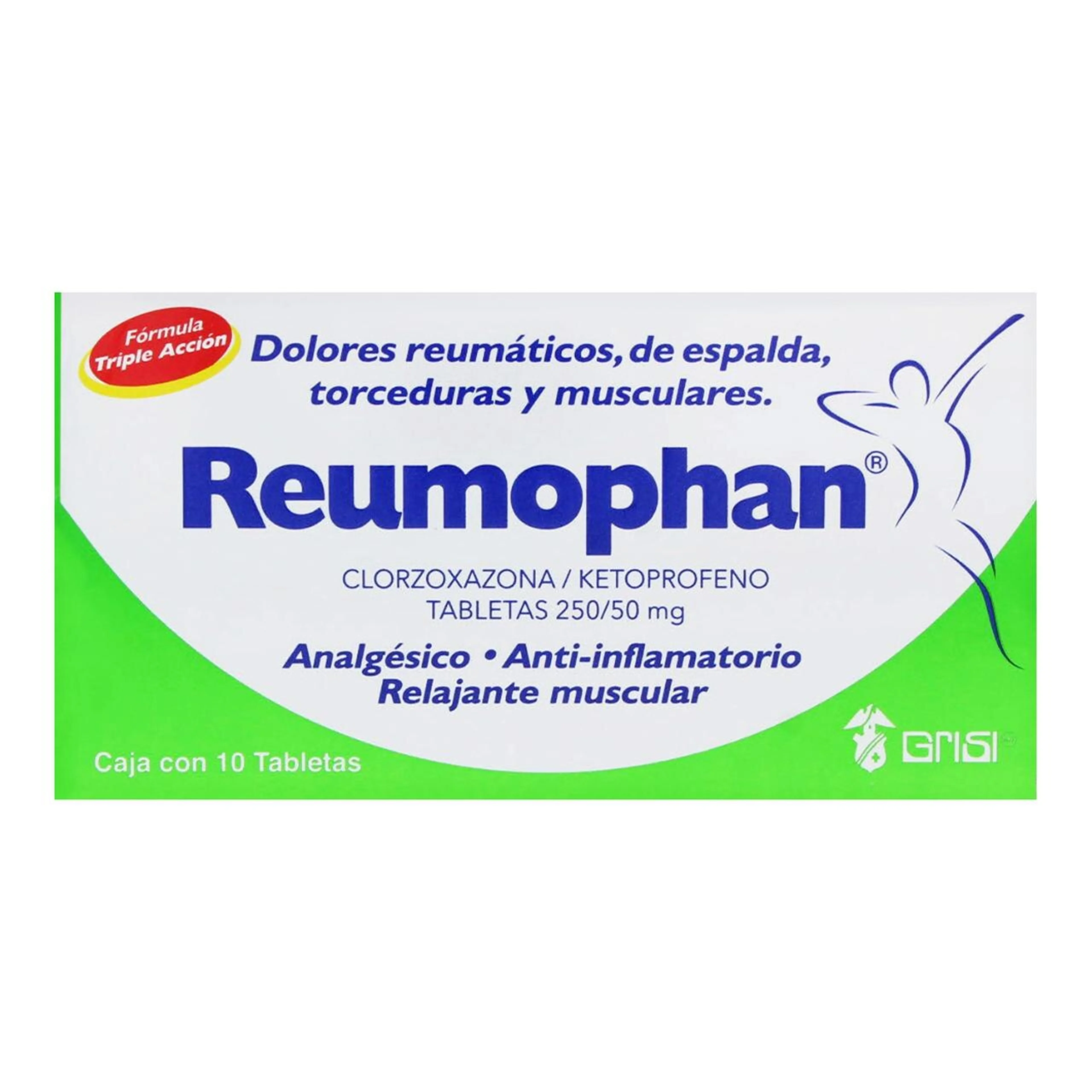 Reumophan 250/50 Mg Con 10 Tabletas