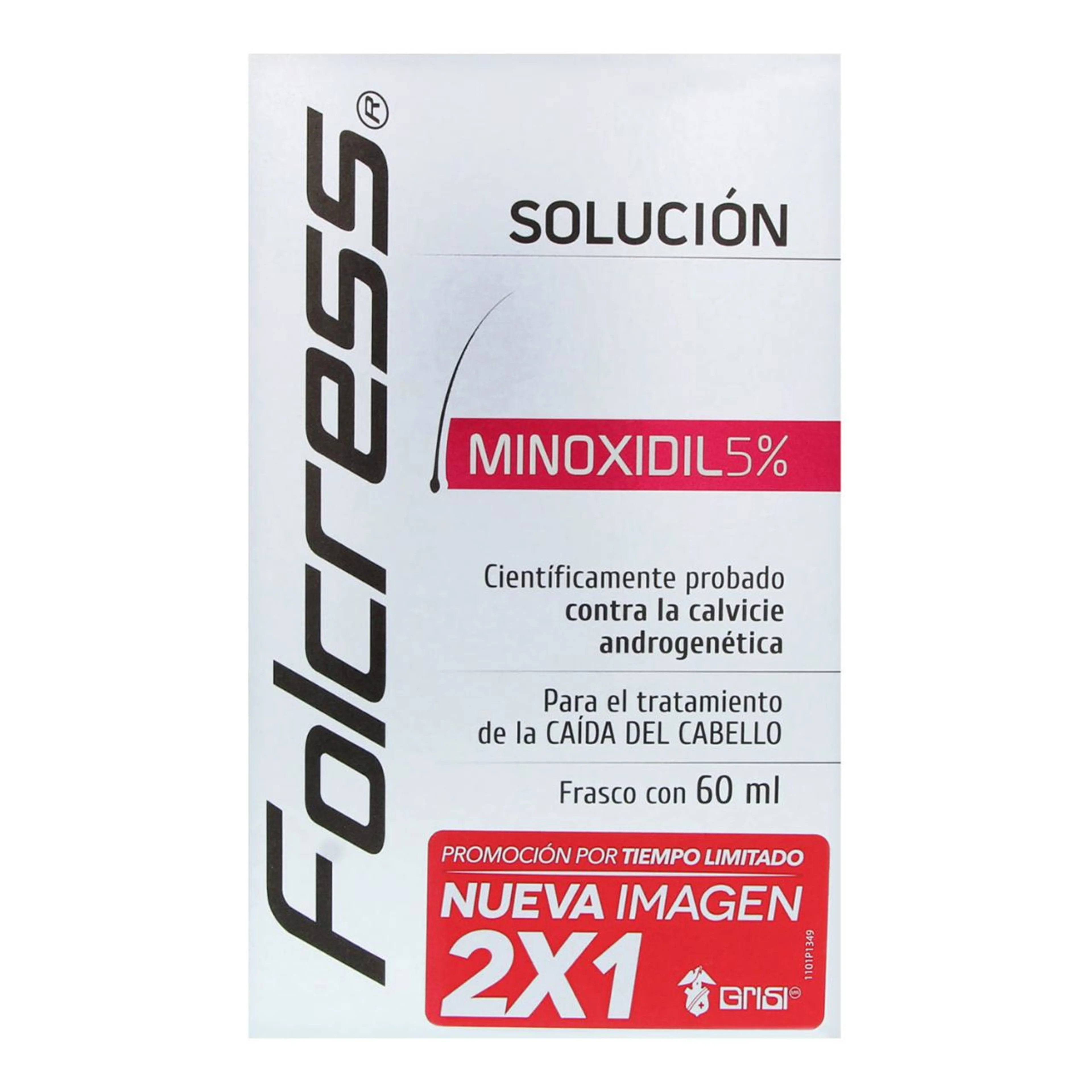 Folcress 5% Solución Capilar Anticaída 2X1