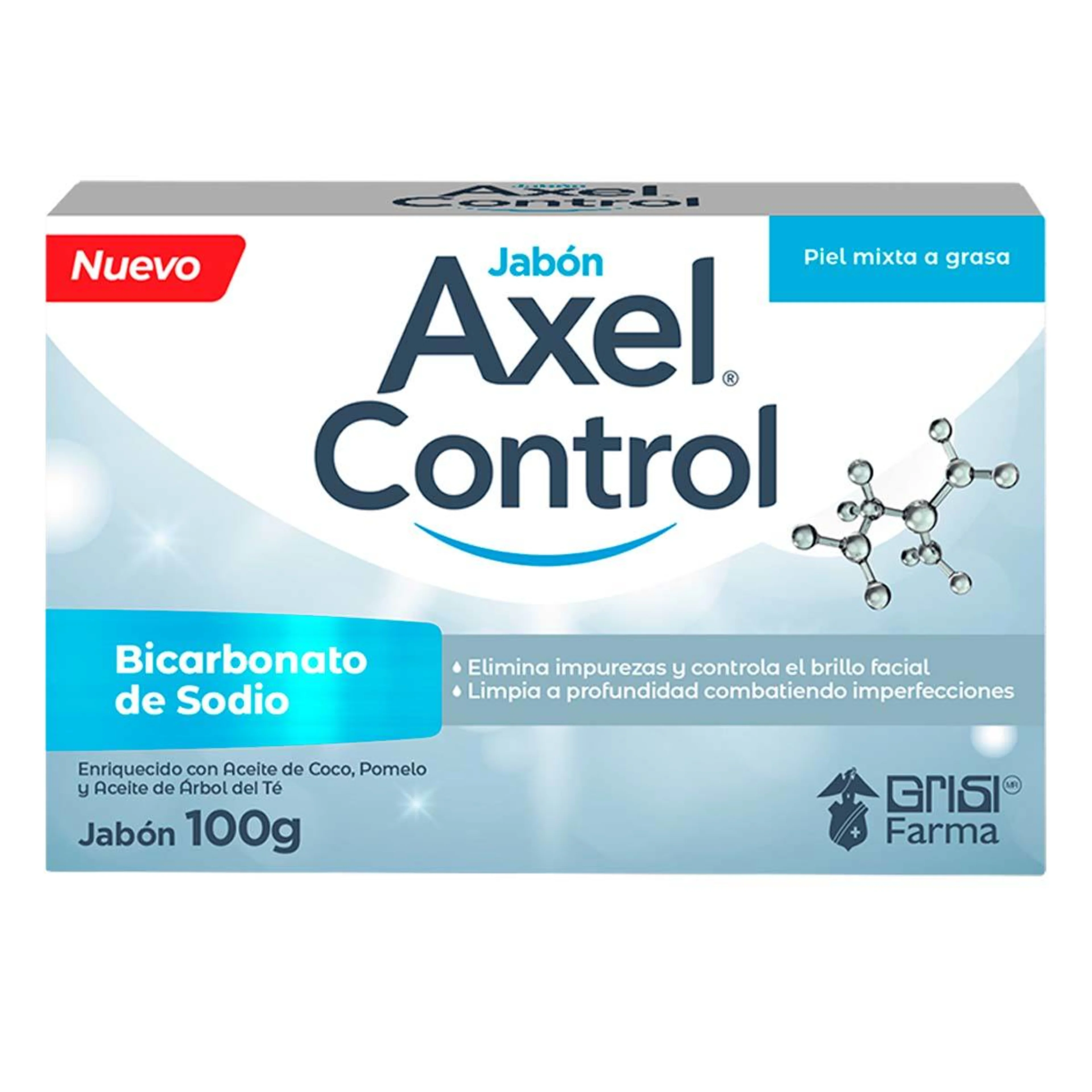 Grisi Axel Bicarbonato De Sodio Jabón En Barra 100 G