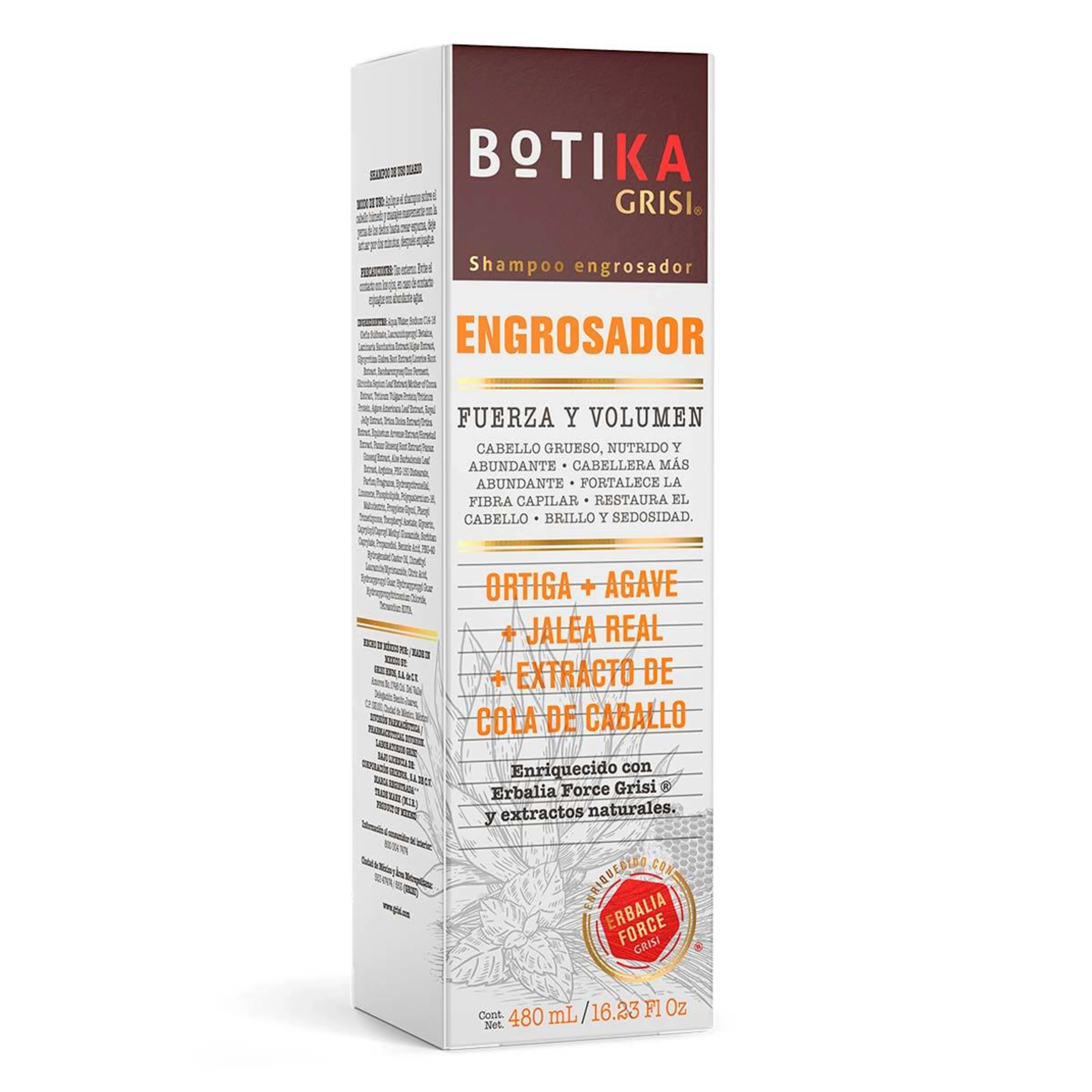 Botika Grisi Shampoo Engrosador Con 480 Ml