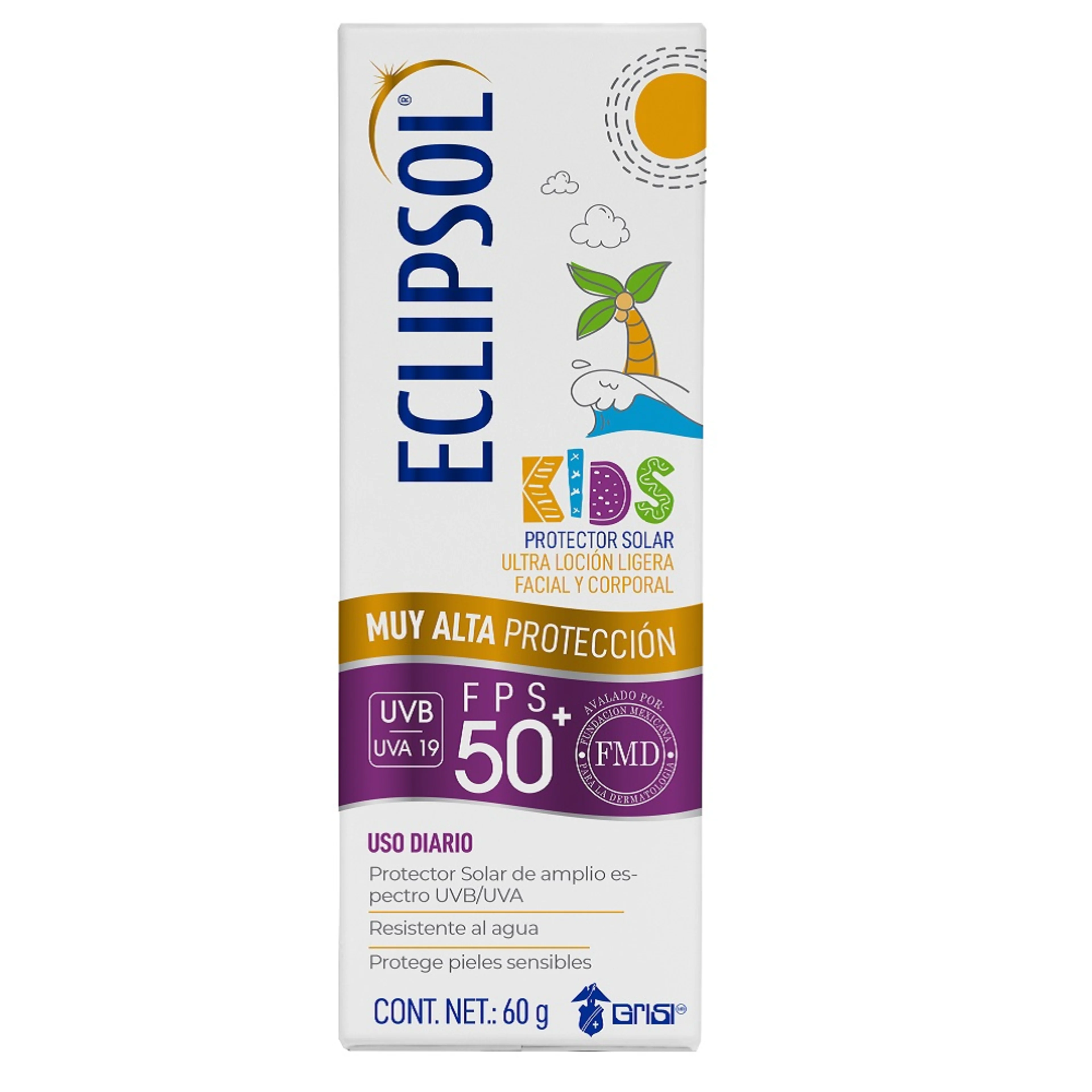 Eclipsol Kids Fps 50+ Loción Con 60 G