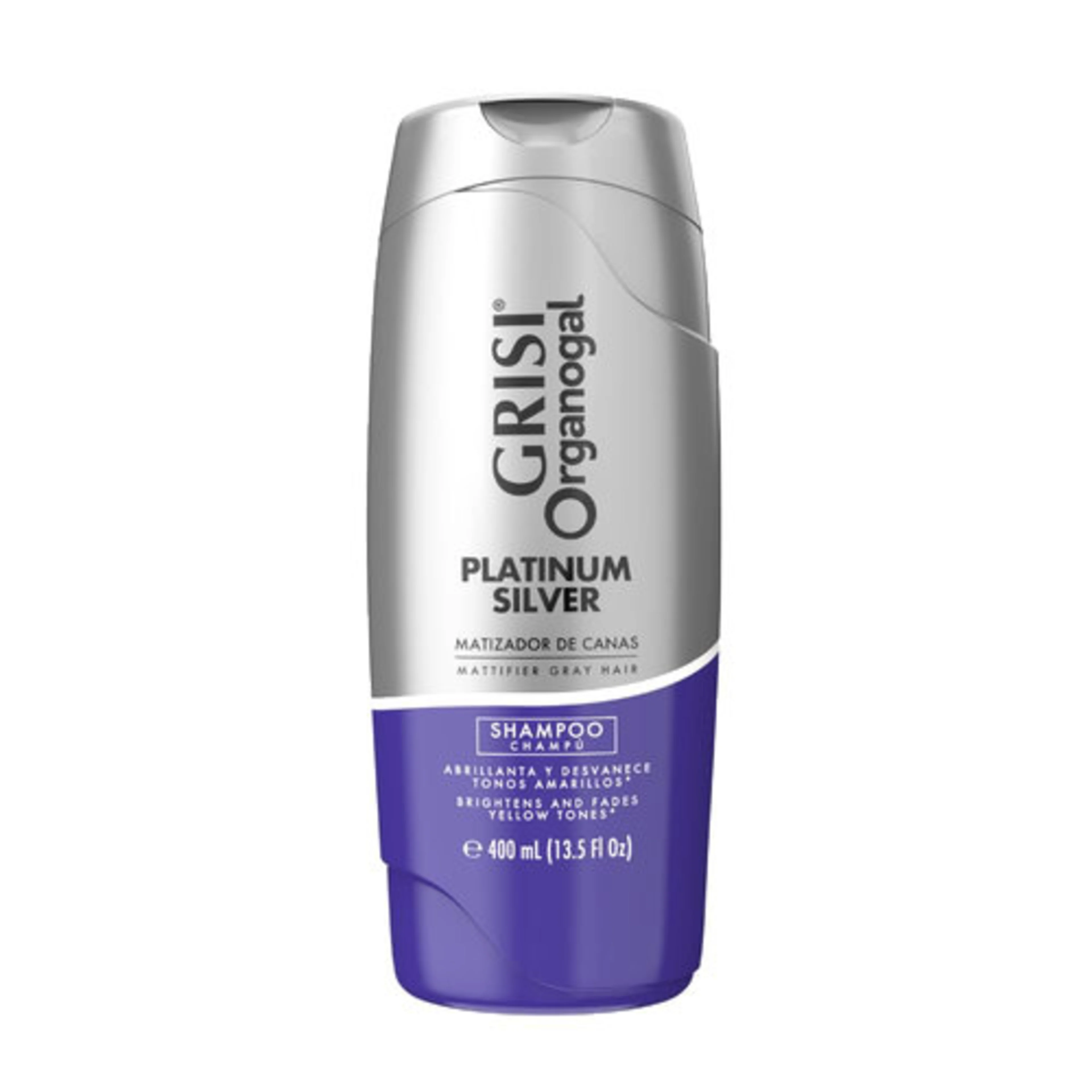 Organogal Silver Shampoo Matizador De Canas Con 400 Ml