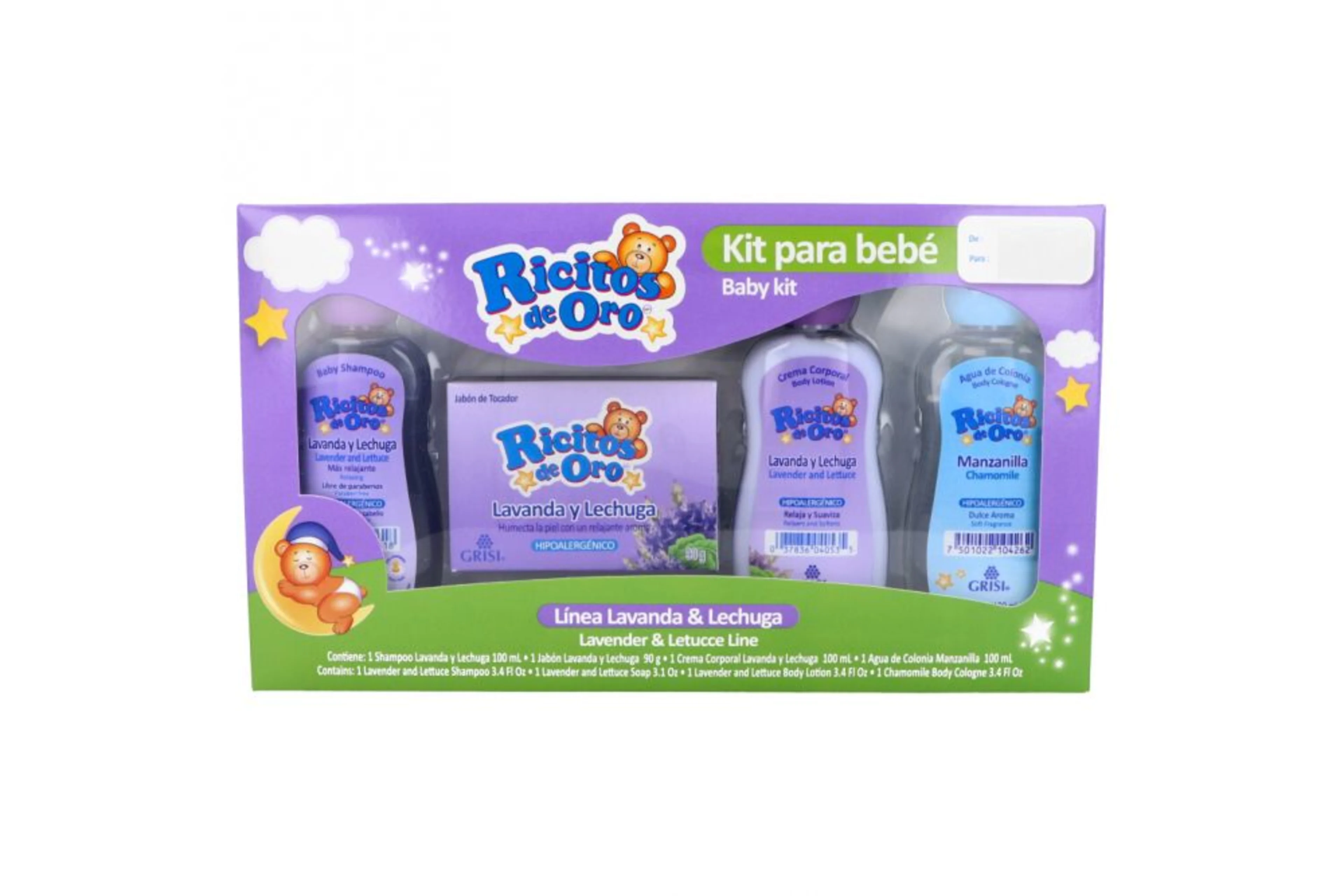 Ricitos De Oro Lavanda Y Lechuga Kit Con 4 Piezas
