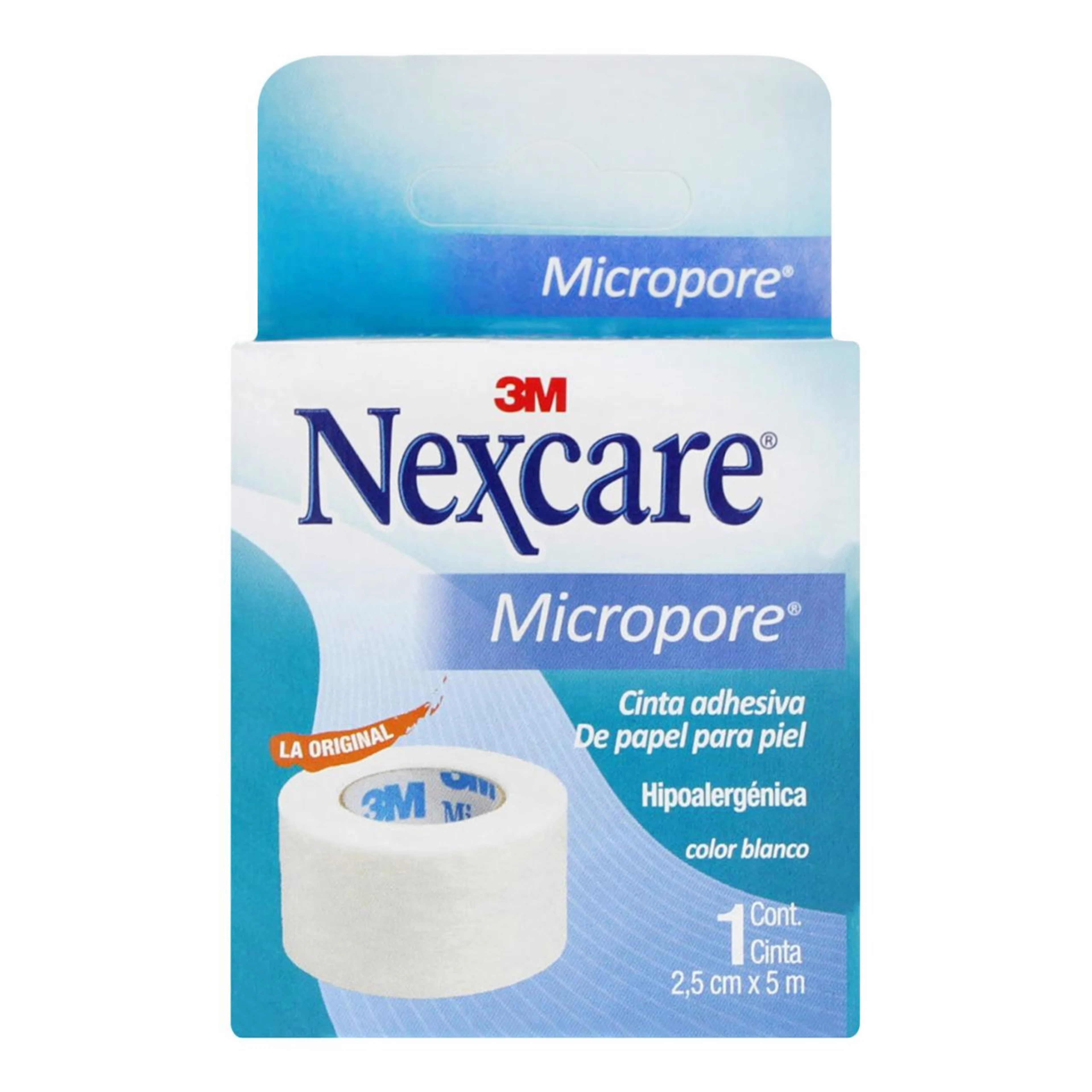 Nexcare Cinta Adhesiva Micropore Color Blanco 2.5 Cm x 5 M