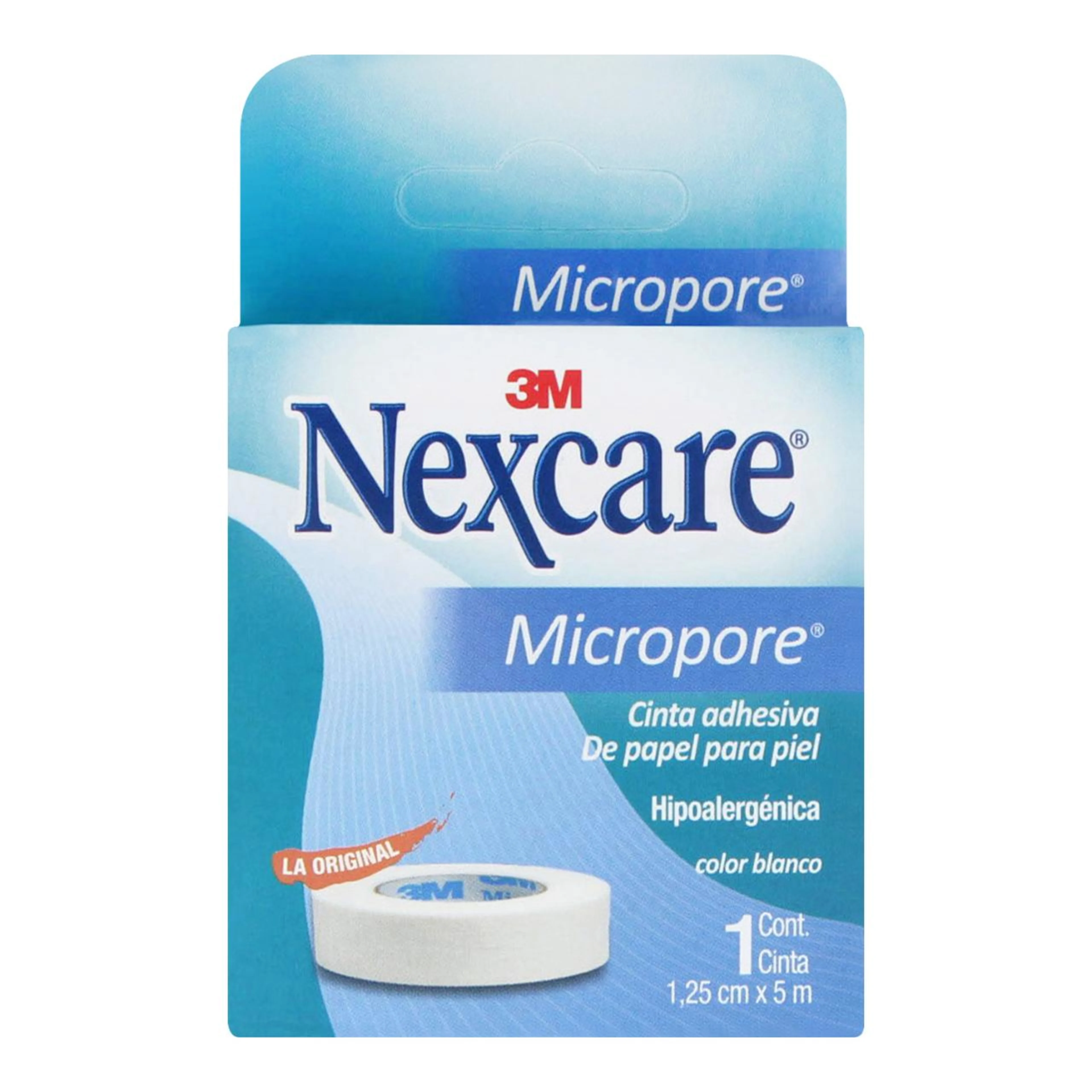 Nexcare Cinta Adhesiva Micropore Color Blanco 1.25 Cm x 5 M