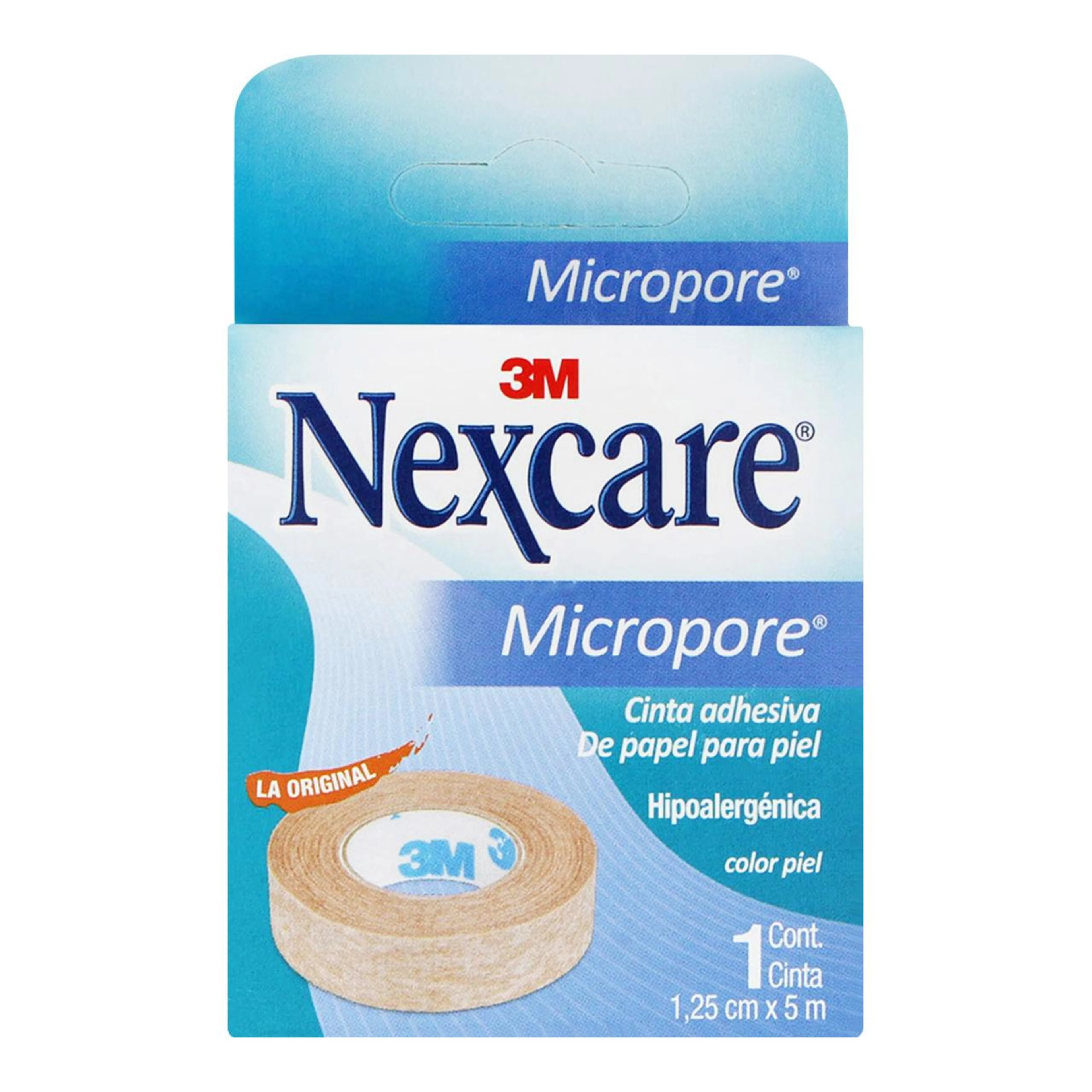 Nexcare Cinta Adhesiva Micropore Color Piel 1.25 Cm x 5 M