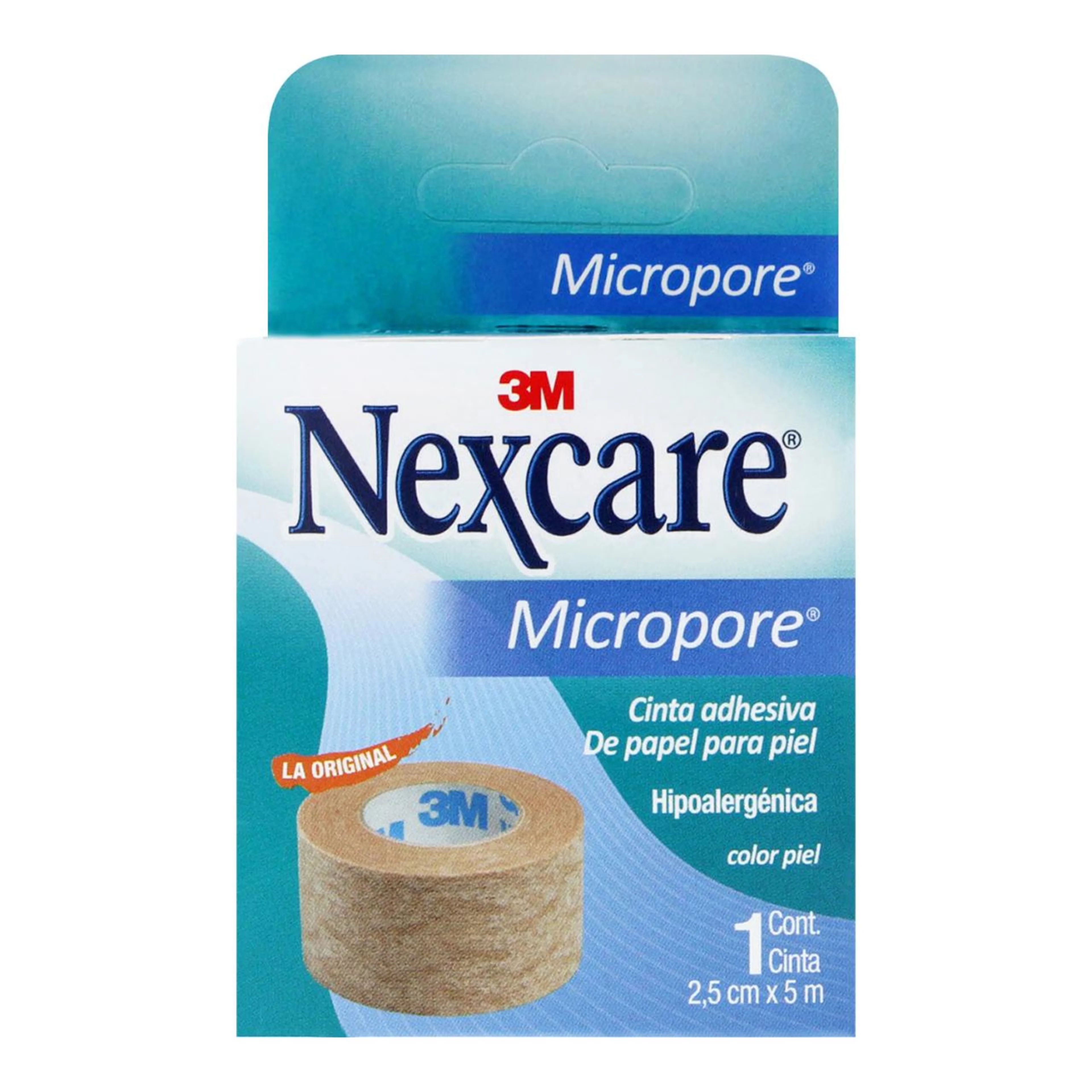 Nexcare Cinta Adhesiva Micropore Color Piel 2.5 Cm x 5 M