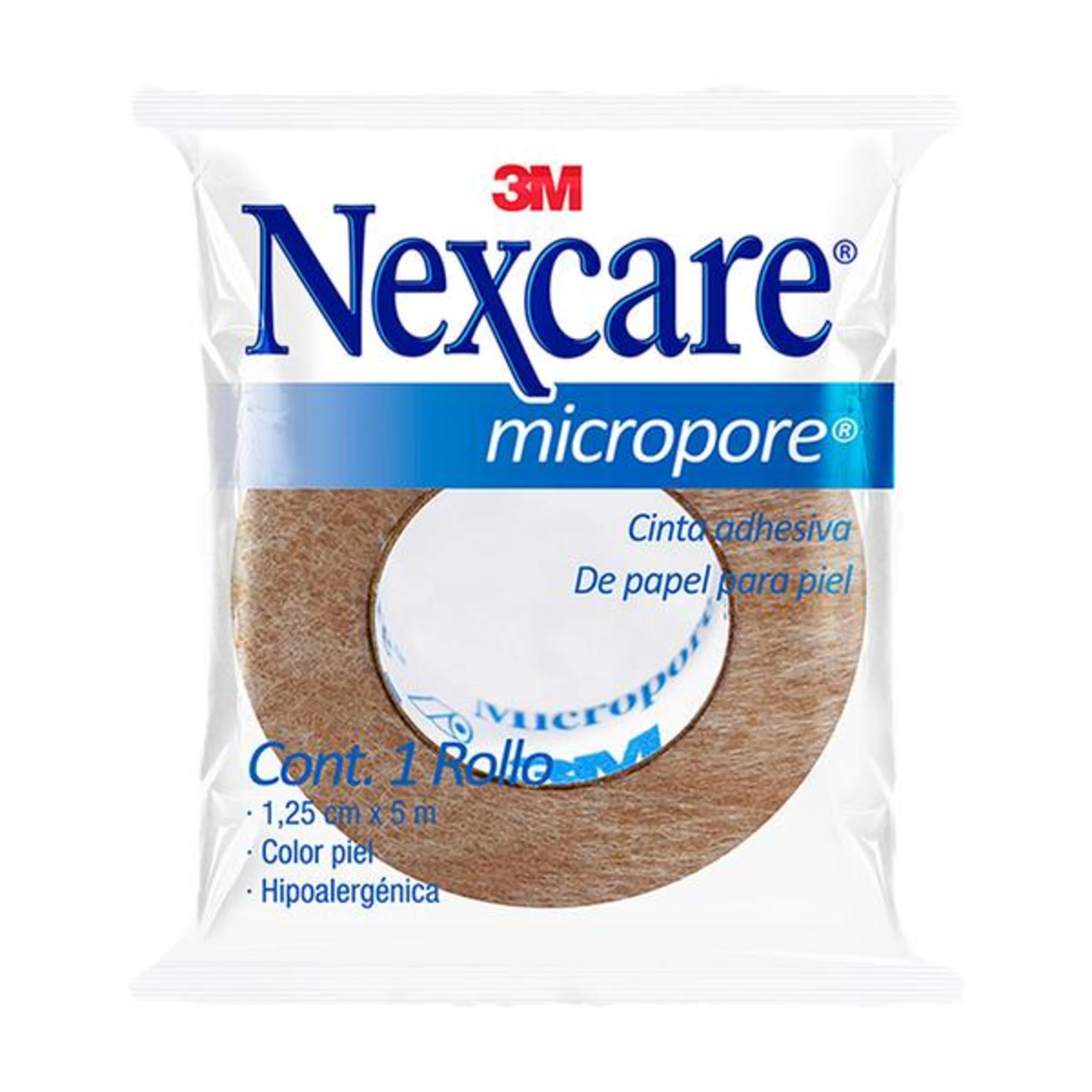 Nexcare Cinta Micropore Color Piel 1.25 Cm x 5 M