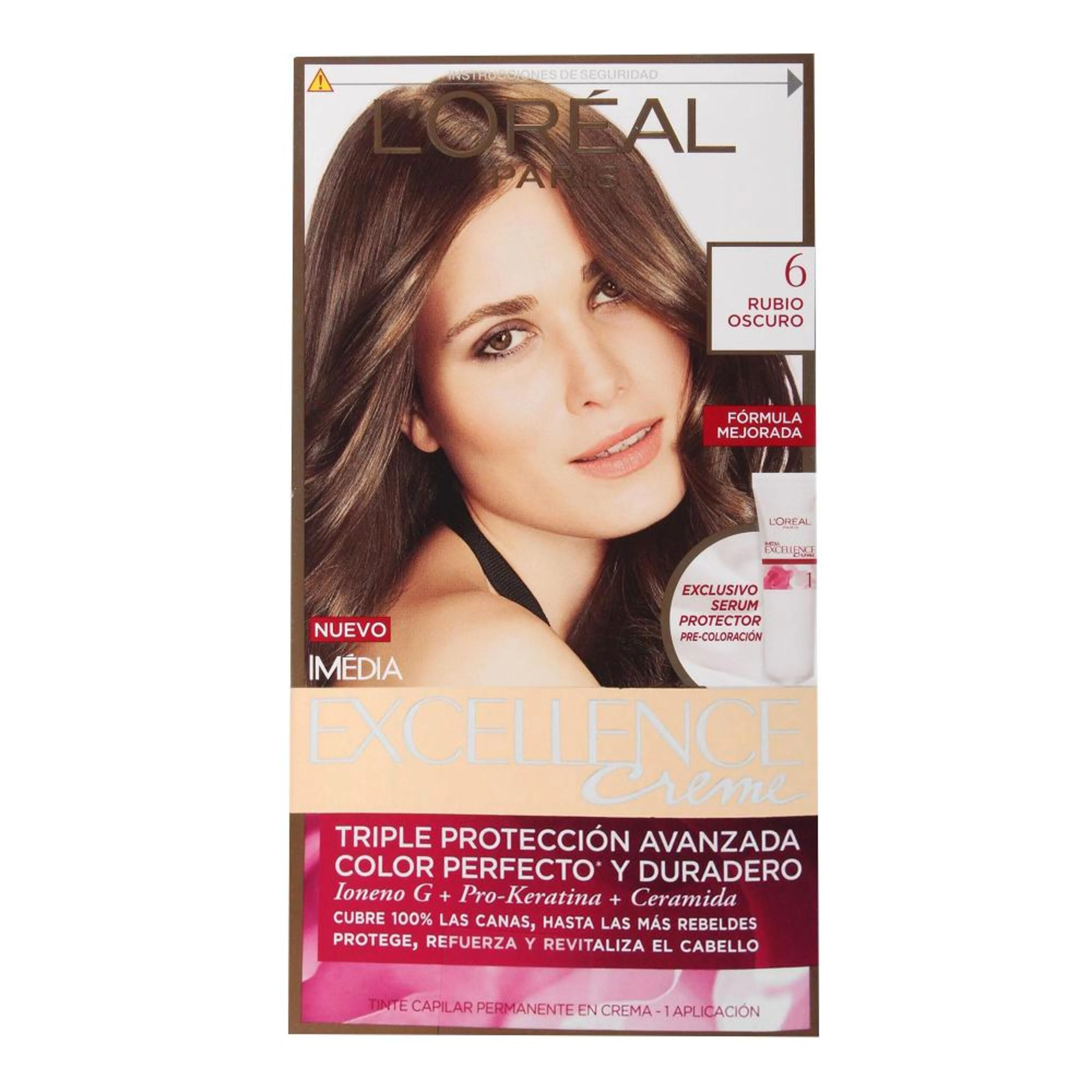 L’Oreal Imedia Excellence Tinte En Crema Tono Rubio Oscuro 6