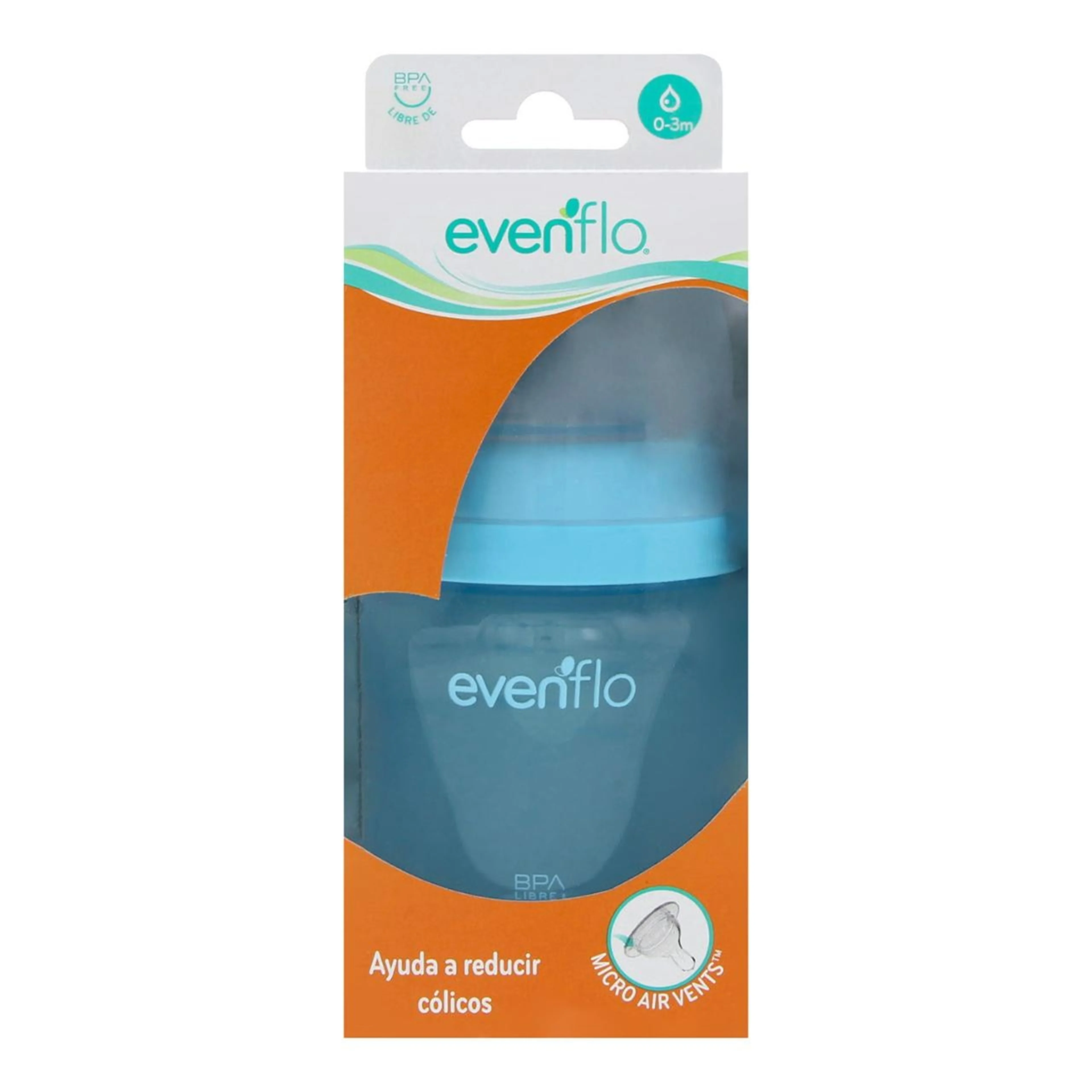 Evenflo Biberón De Cuello Ancho 0 A 3 Meses 5 Oz Con 1 Pieza