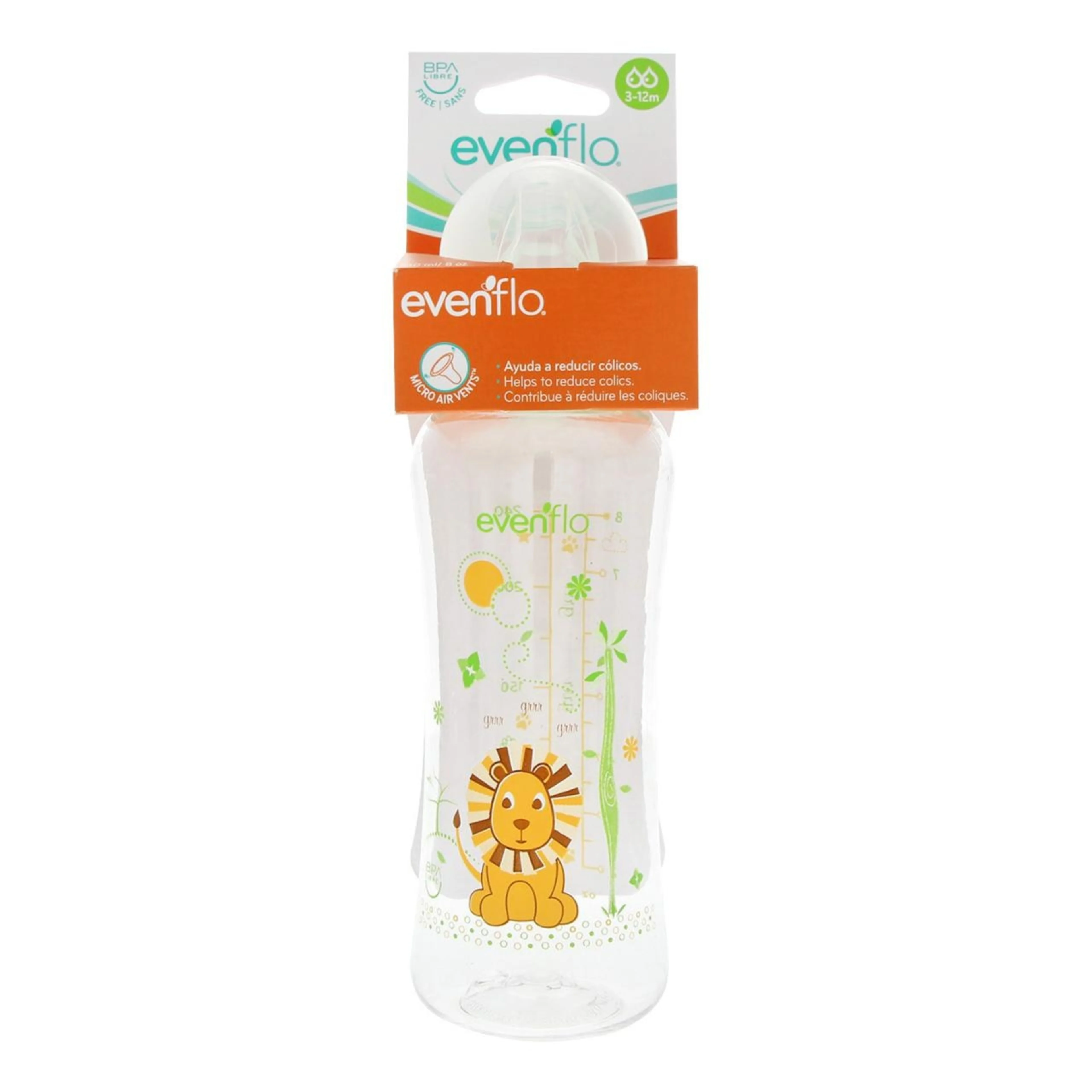 Evenflo Biberón Decorado 8 Oz Con 1 Pieza