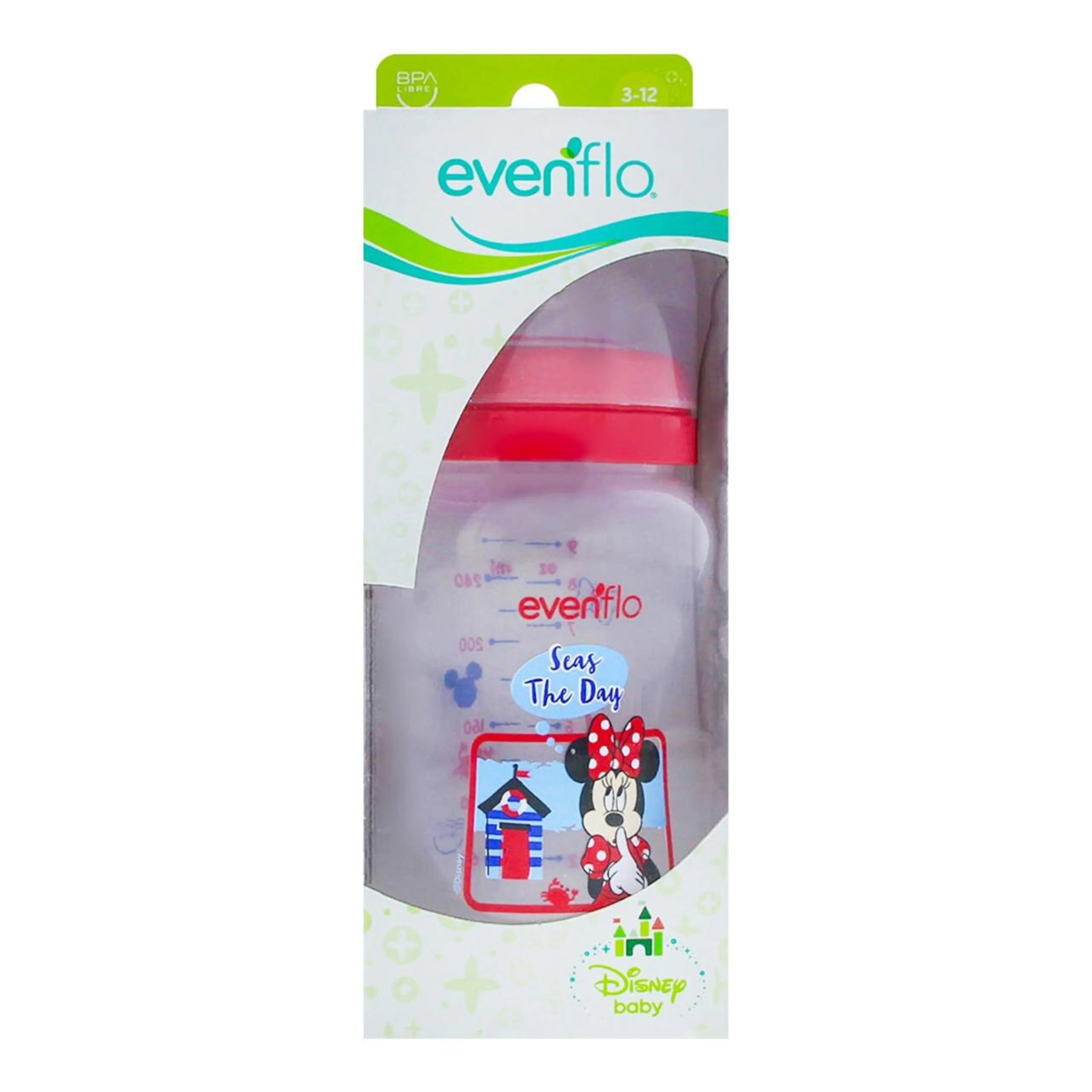 Evenflo Biberón Disney Cuello Ancho 3 A 12 Meses 9 Oz Con 1 Pieza