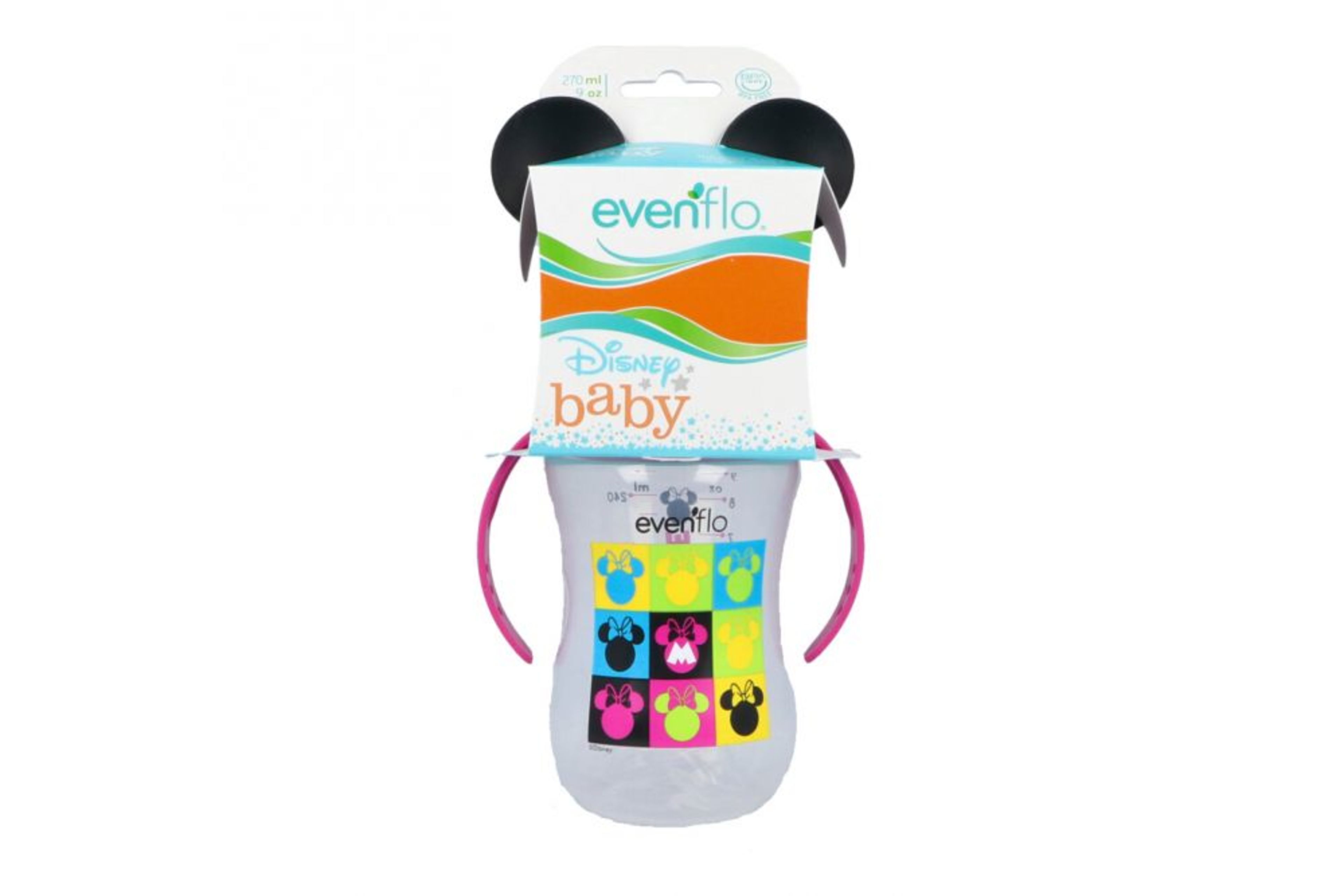 Evenflo Biberón Disney Cuello Ancho 9 Oz Con 1 Pieza
